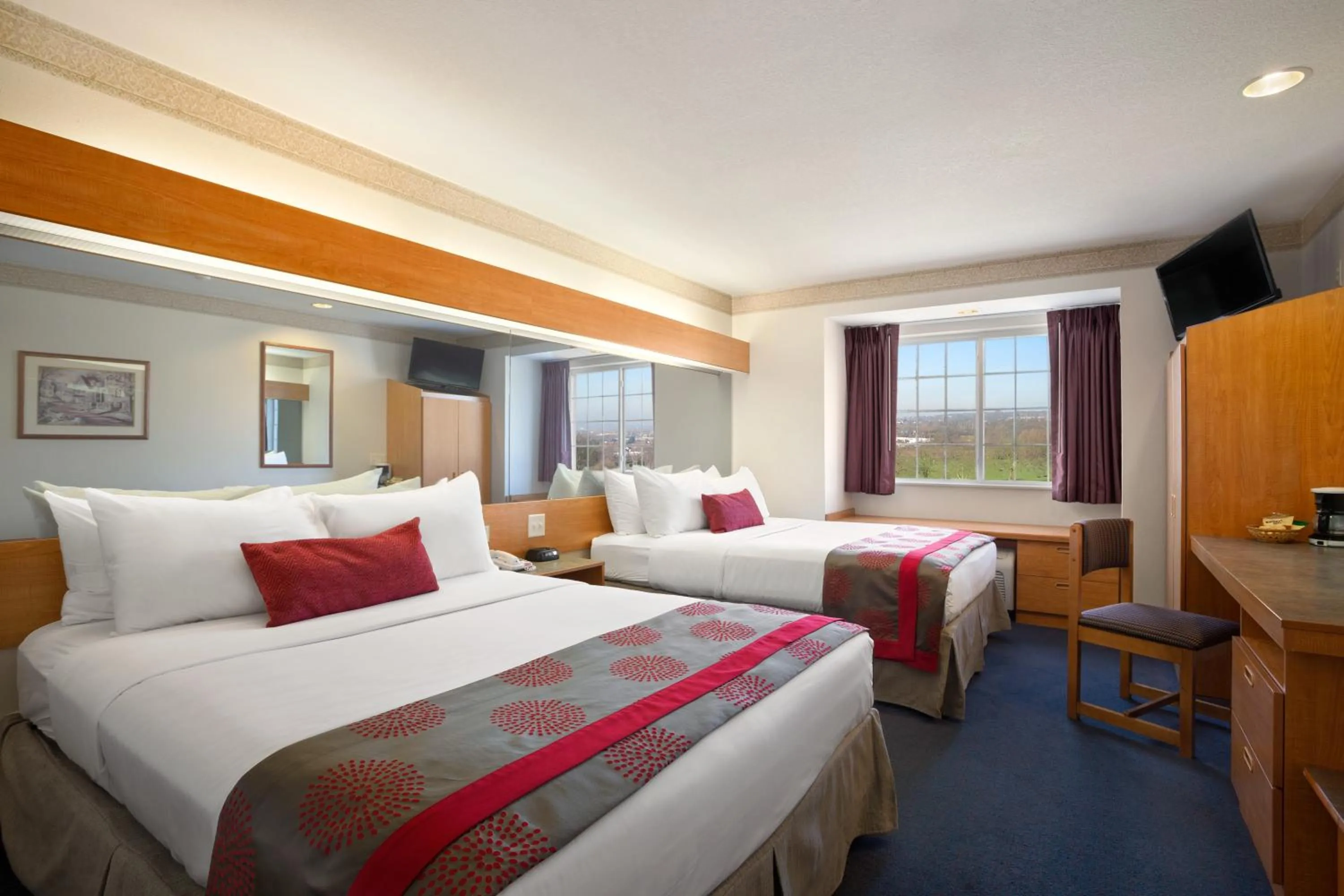 Queen Room with Two Queen Beds - Non-Smoking in Ramada Limited by Wyndham, Bloomington I-55 & I-74 IL