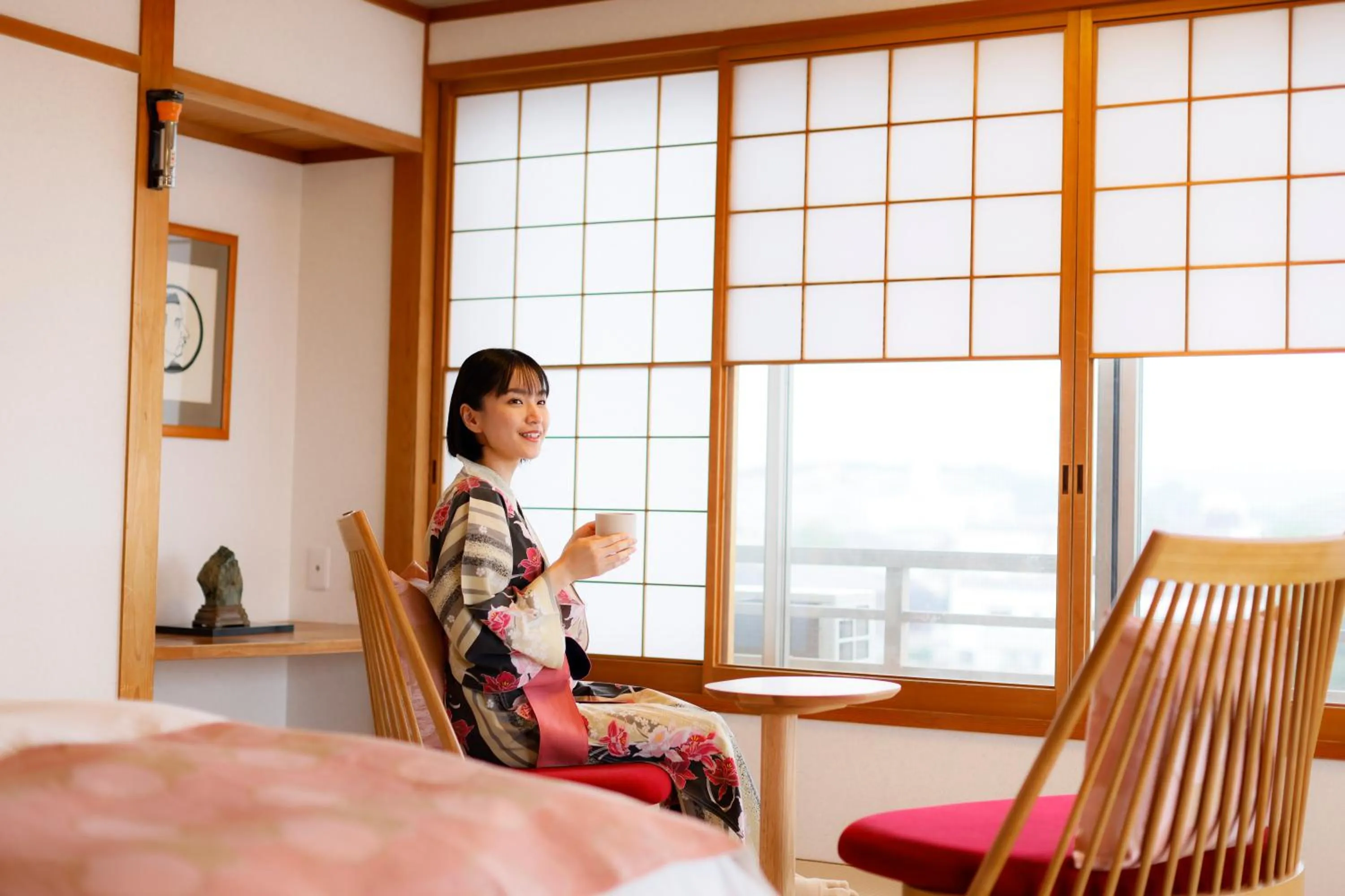 Twin Room with Lake View - single occupancy in Ohashikan