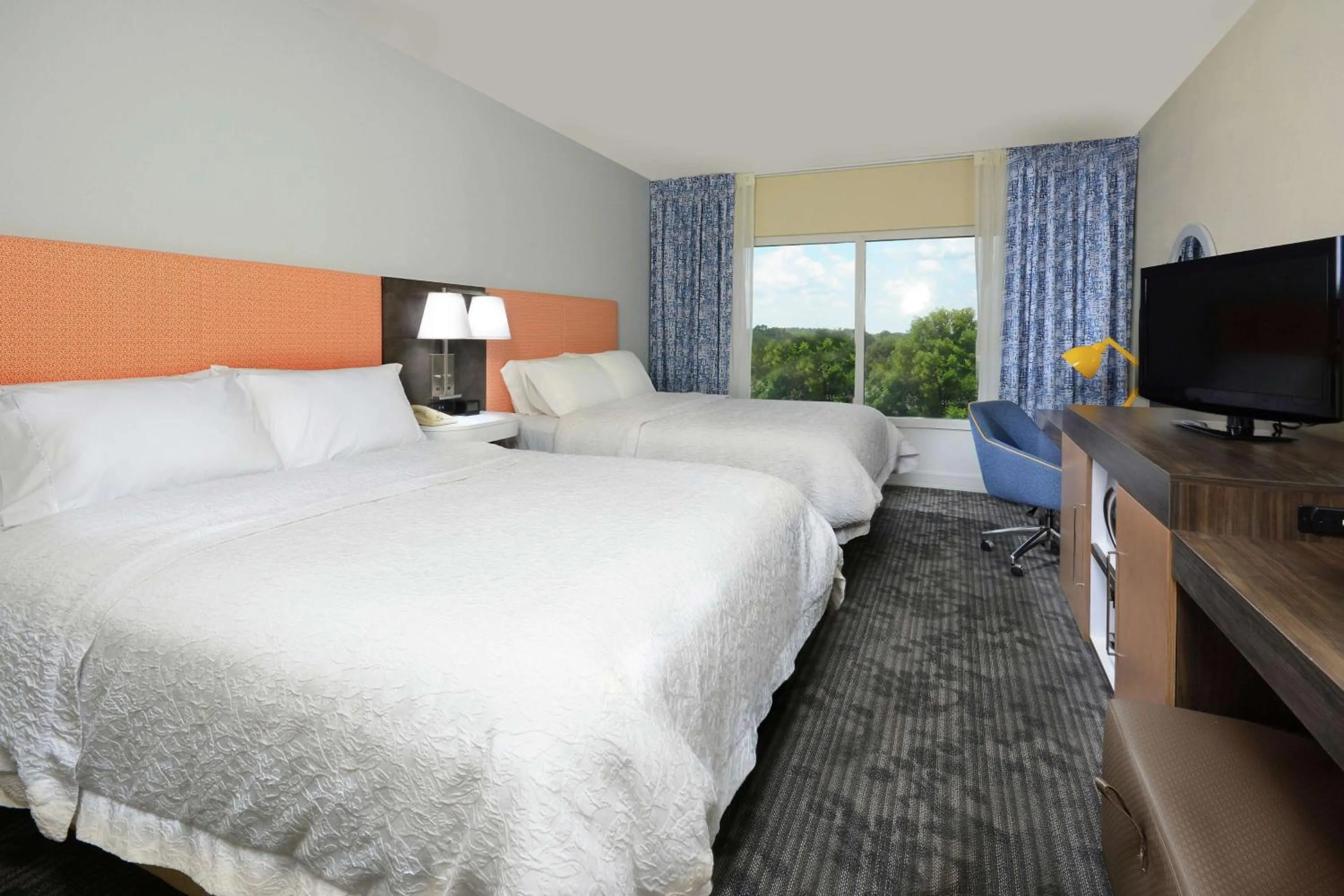 Queen Room with Two Queen Beds - Hearing Access/Non-Smoking in Hampton Inn & Suites Clinton