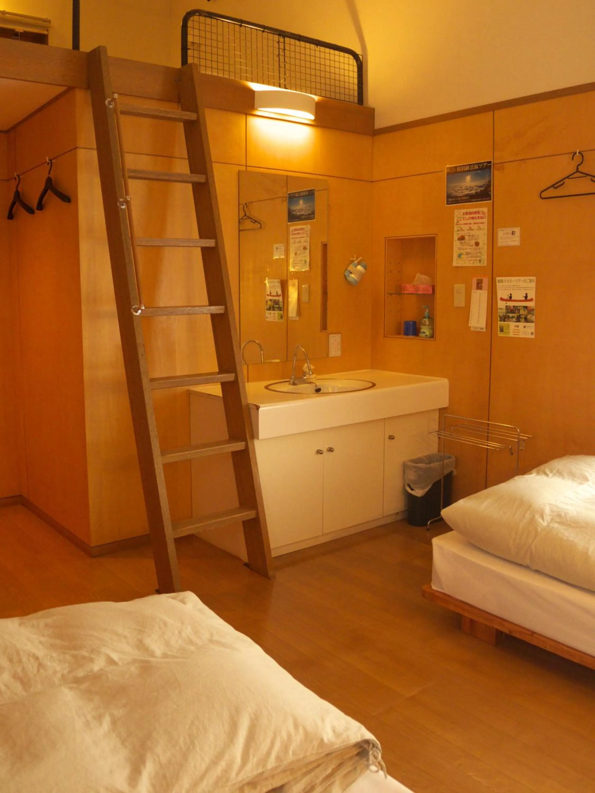 Triple Room with Loft and Shared Bathroom in Kussharo Genya Youth Guesthouse