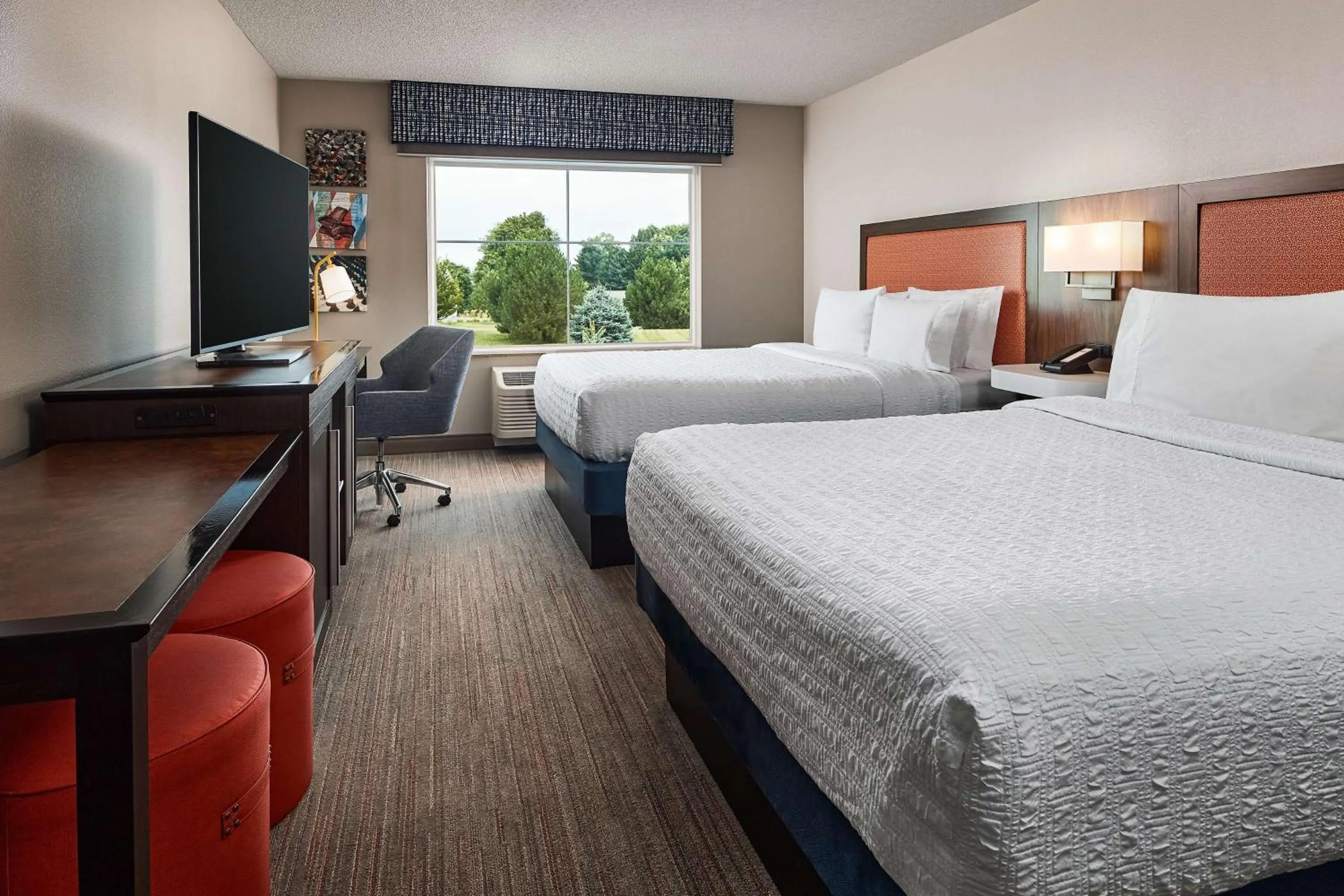 Queen Room with Two Queen Beds - Non-Smoking in Hampton Inn & Suites Hershey Near the Park