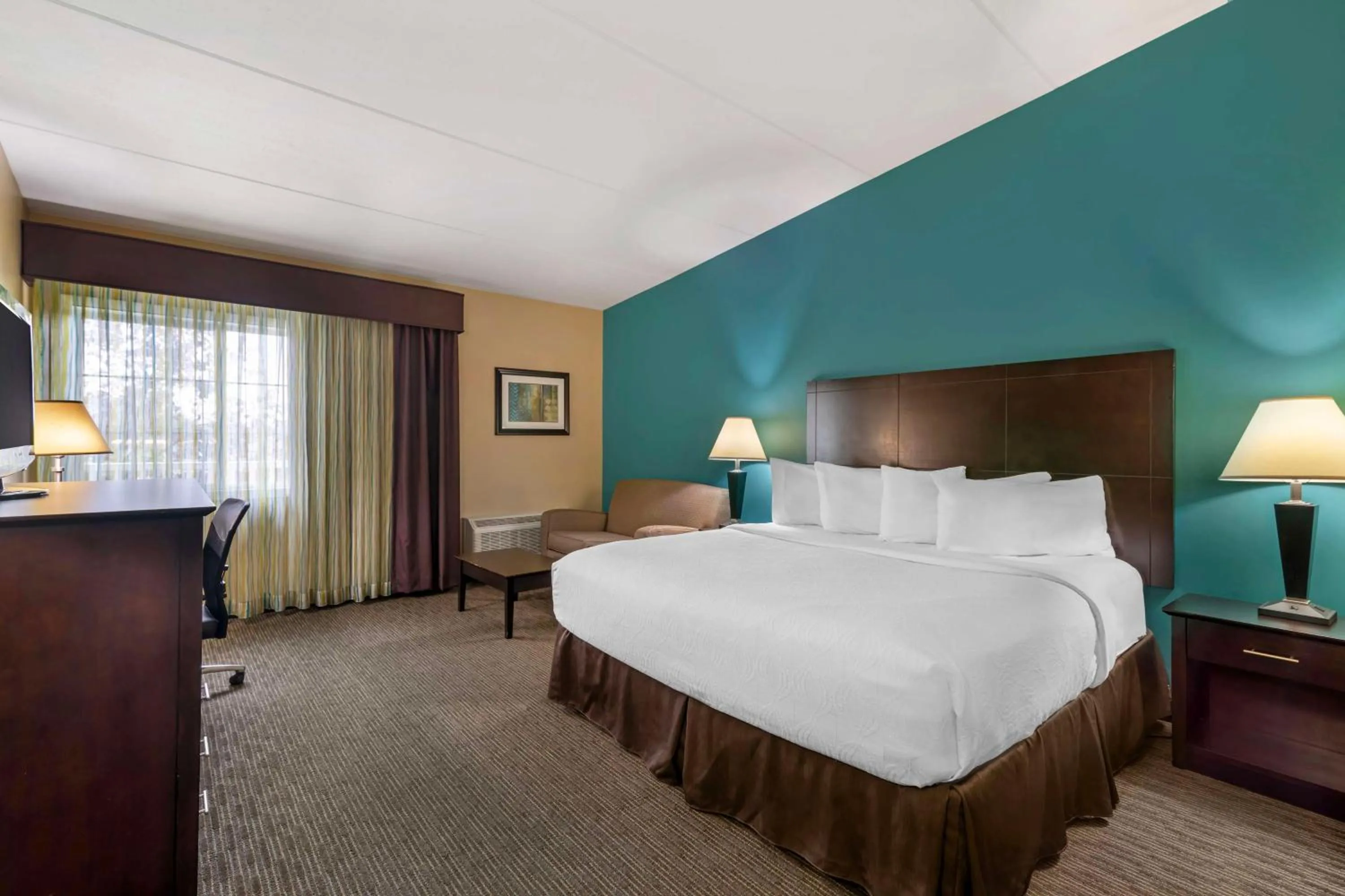 King Bed and One Sofa Bed  in Best Western Plus Plattsburgh