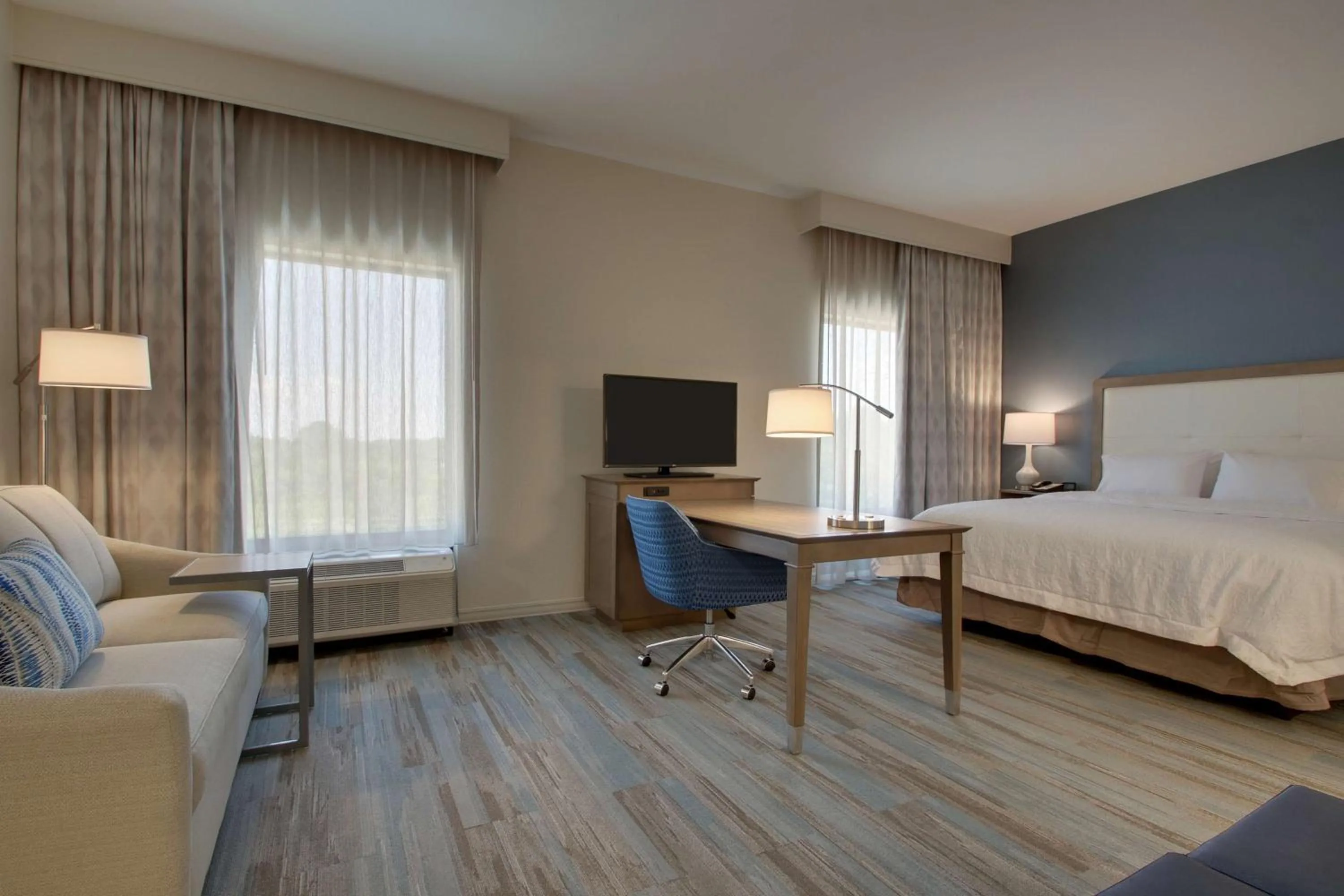 King Studio Suite with Sofa Bed - Hearing Access/Non-Smoking in Hampton Inn Sneads Ferry Topsail Beach