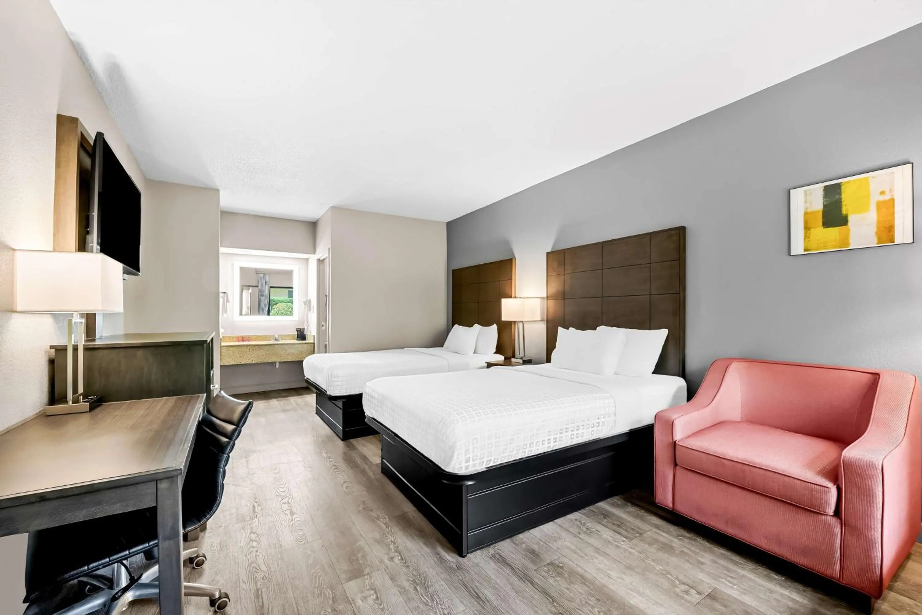 Double Room with Two Double Beds - Pet Friendly/Non-Smoking in SureStay Plus Hotel by Best Western Southern Pines Pinehurst