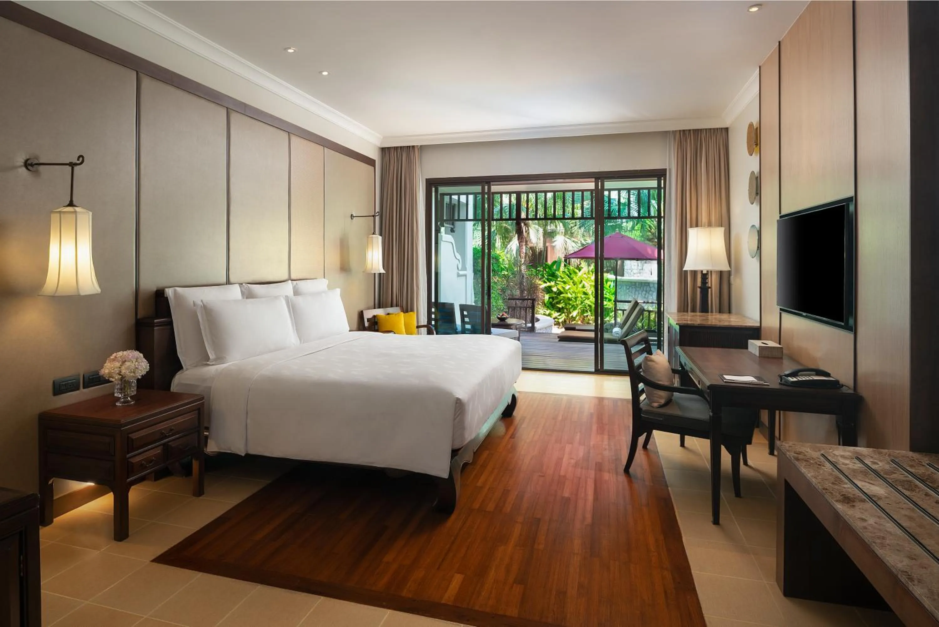Premium King Room with Garden View and Terrace Access in InterContinental Pattaya Resort by IHG