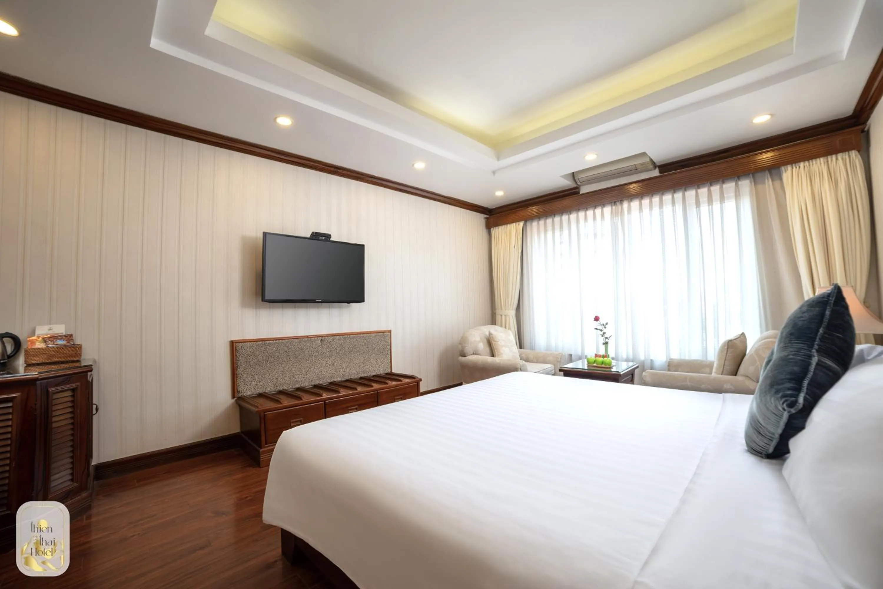 Deluxe Double or Twin Room With City View + Free Afternoon Tea in Thien Thai Hotel & Spa