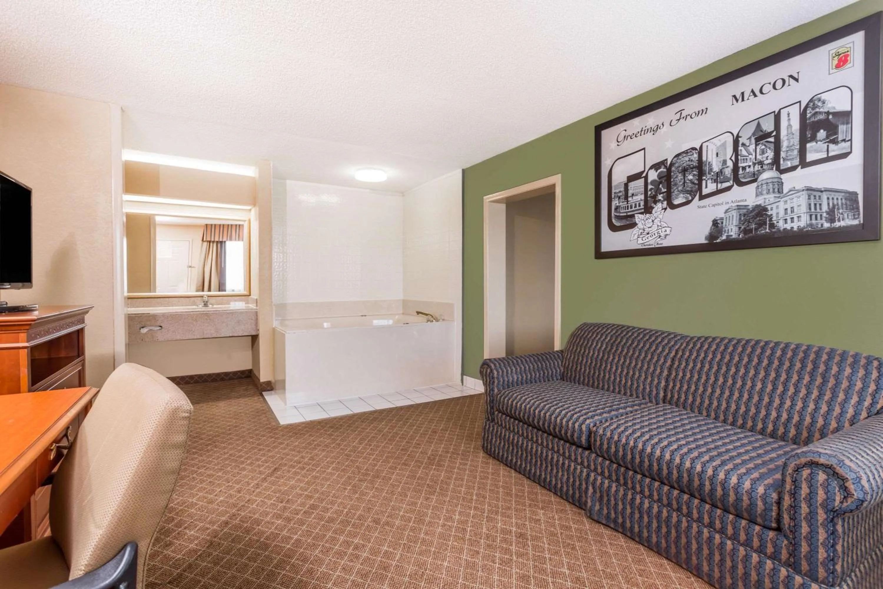 Two-Room King Suite - Smoking in Super 8 by Wyndham Macon West