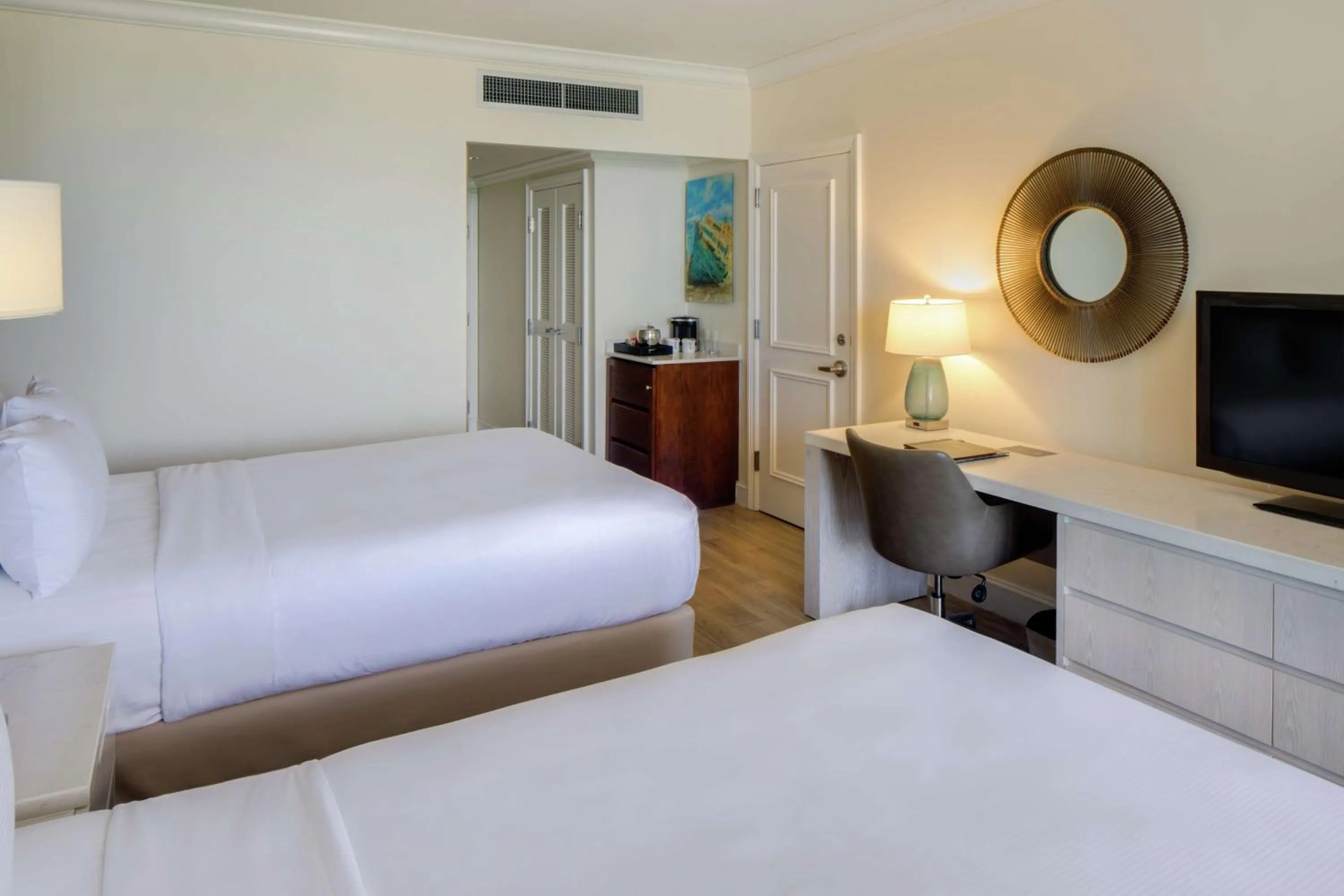 Ocean View with Two Double Beds in Hilton Barbados Resort