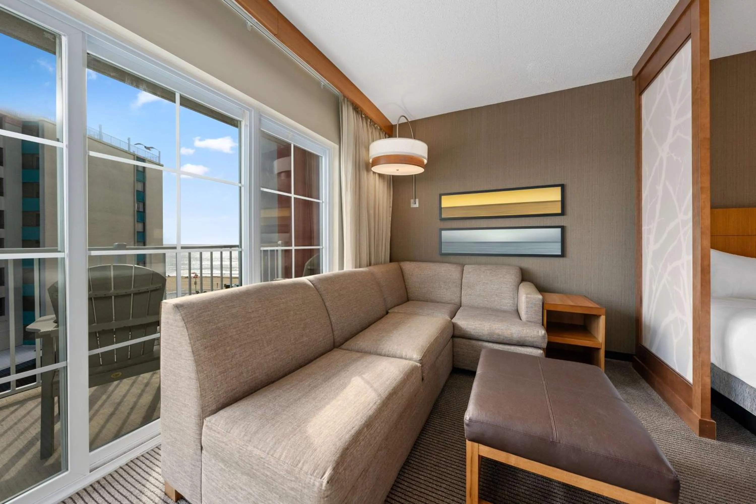 King Room with Sofa Bed and City View - High Floor in Hyatt Place Ocean City Oceanfront