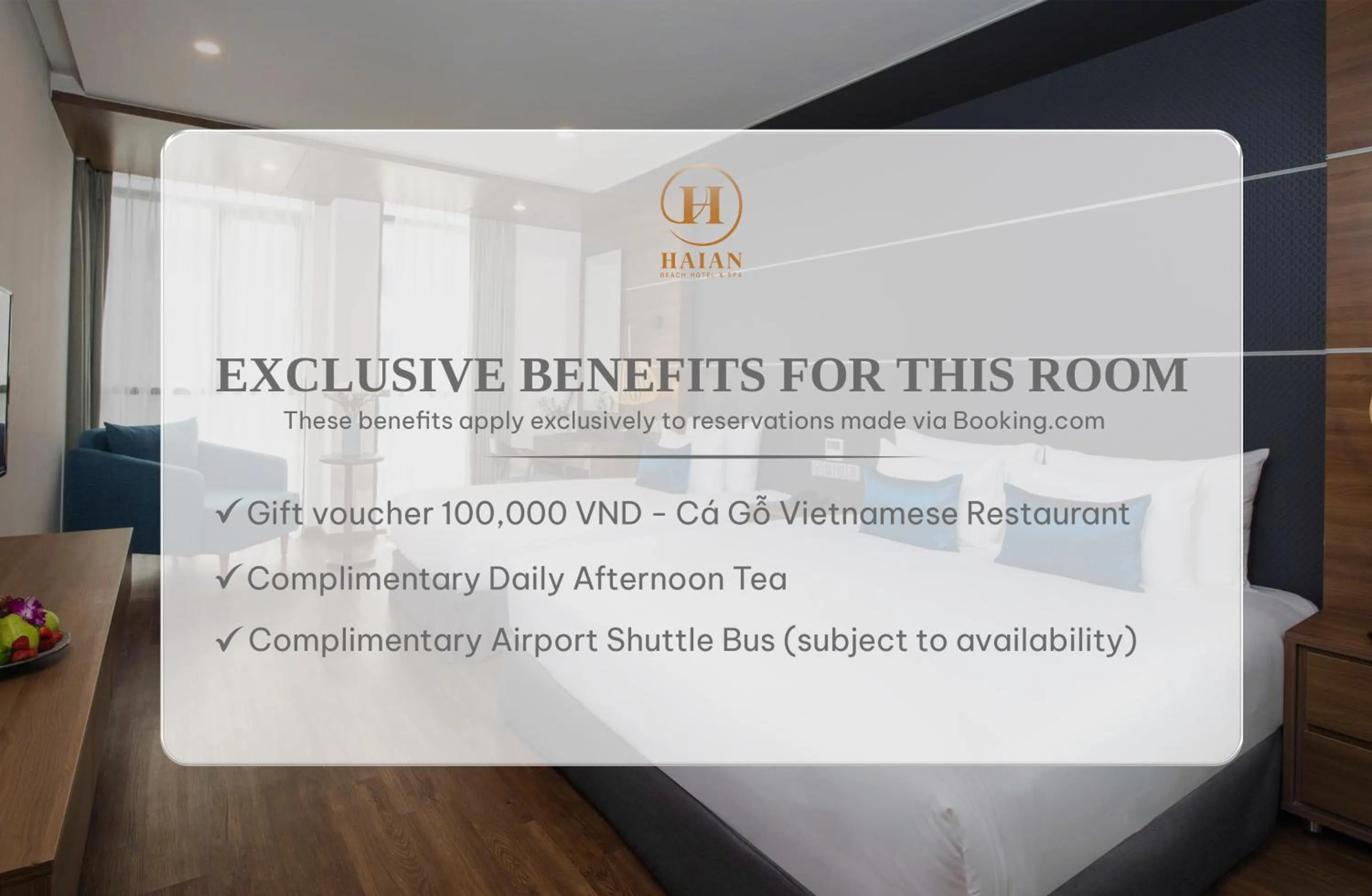 Superior Triple Room with Partial Sea View - Afternoon Tea Included in HAIAN Beach Hotel & Spa