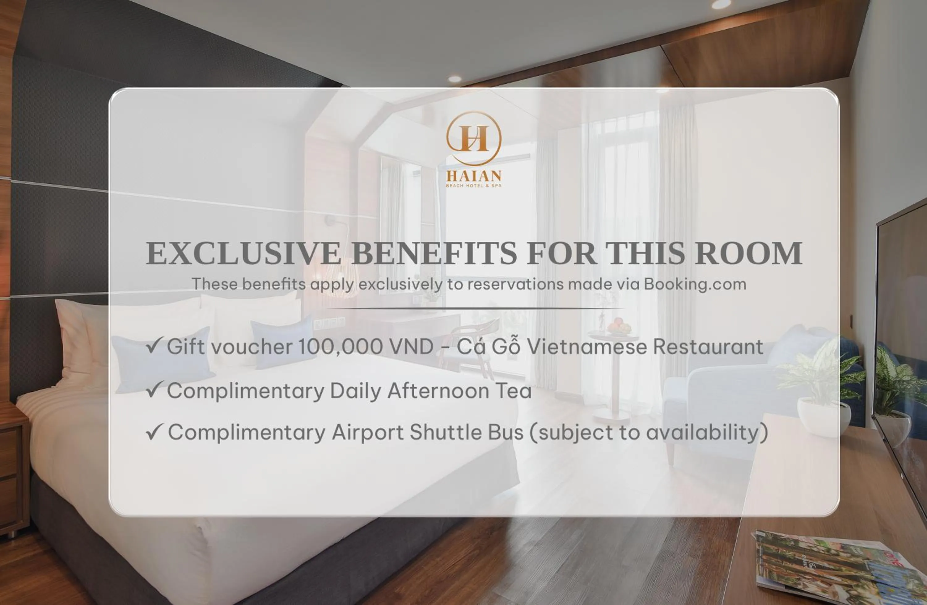 Superior Double Room with Partial Sea View - single occupancy - Afternoon Tea Included in HAIAN Beach Hotel & Spa