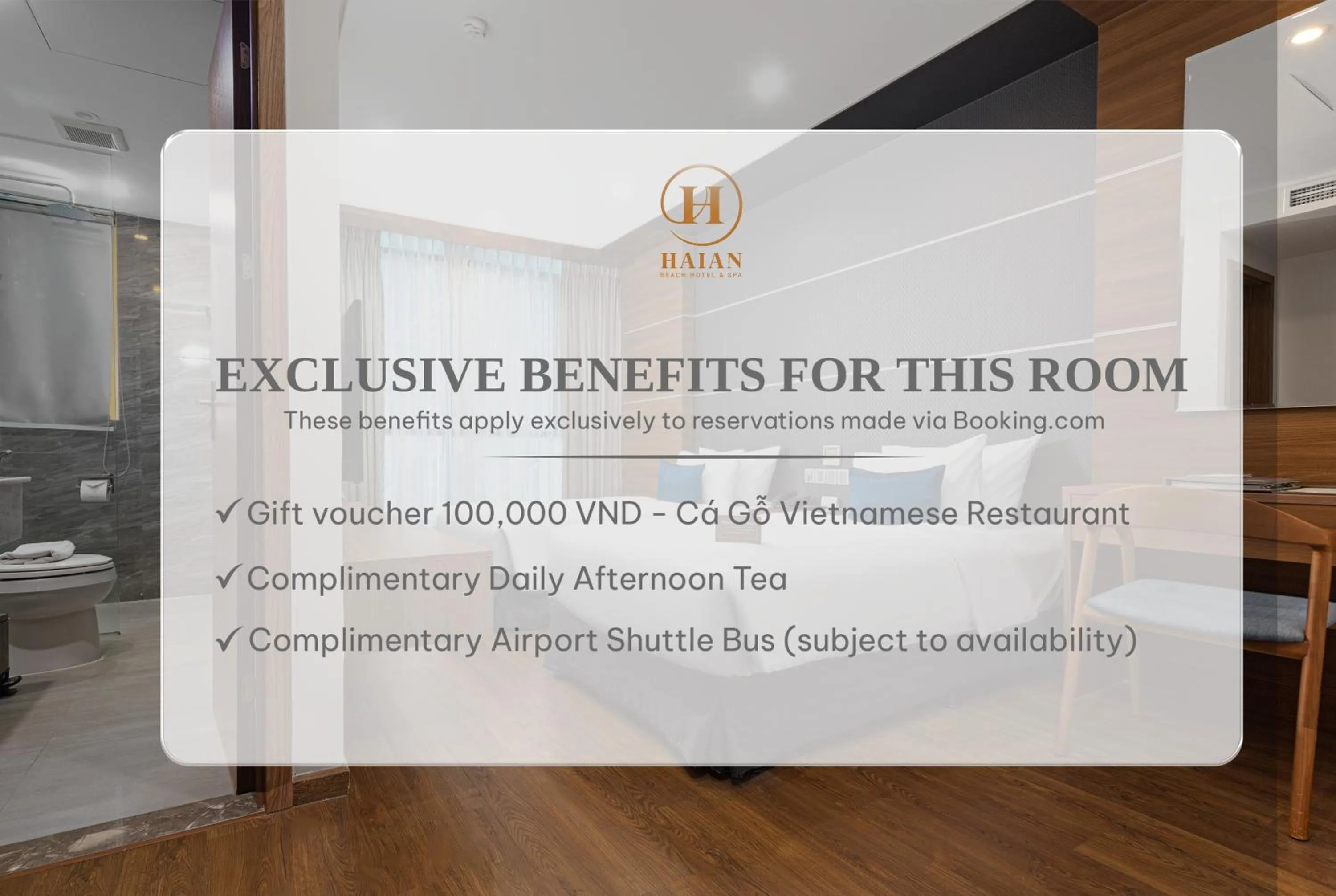 Standard Twin Room No view - Afternoon Tea Included in HAIAN Beach Hotel & Spa