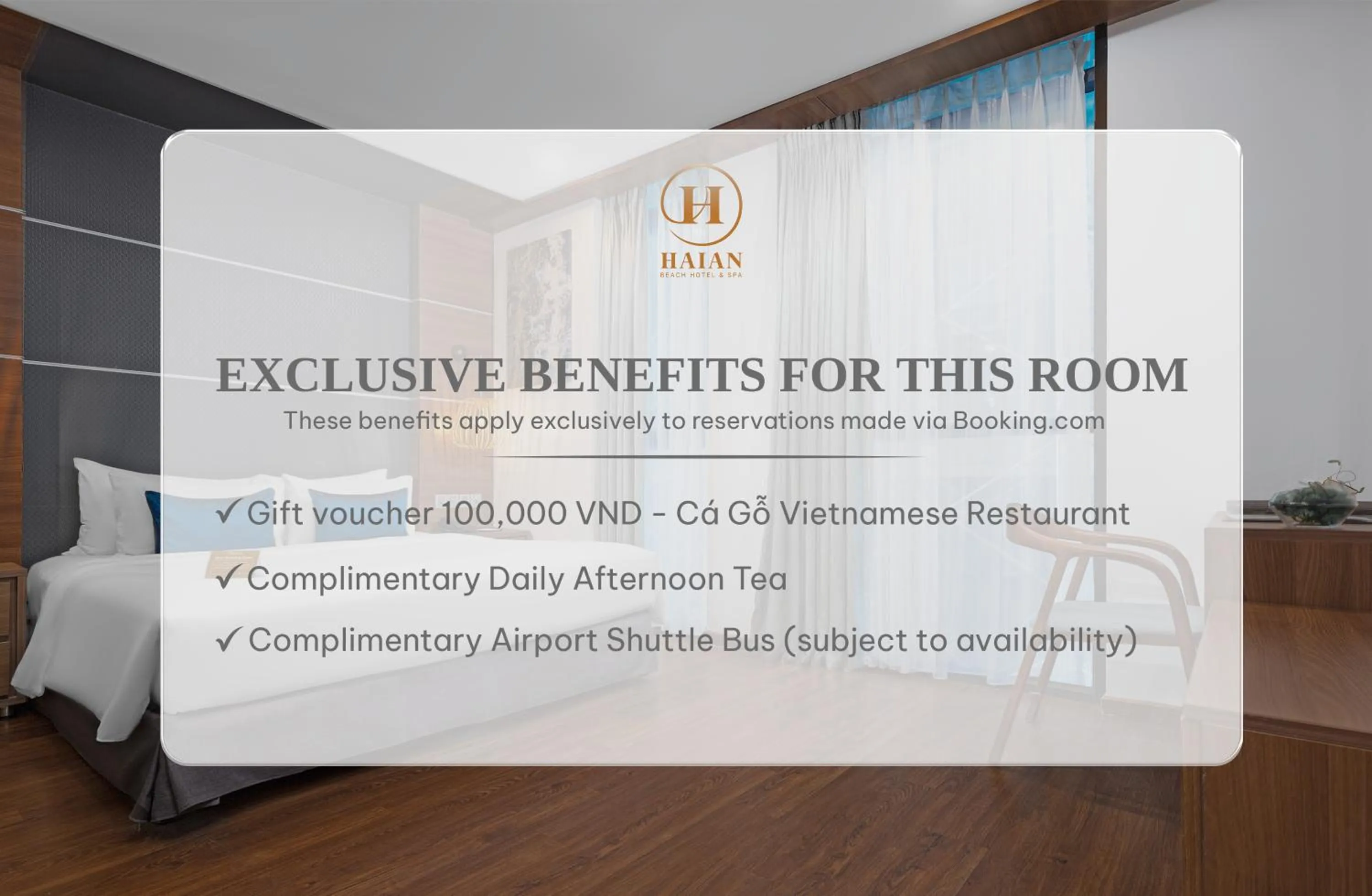 Standard Double Room No view - Afternoon Tea Included in HAIAN Beach Hotel & Spa