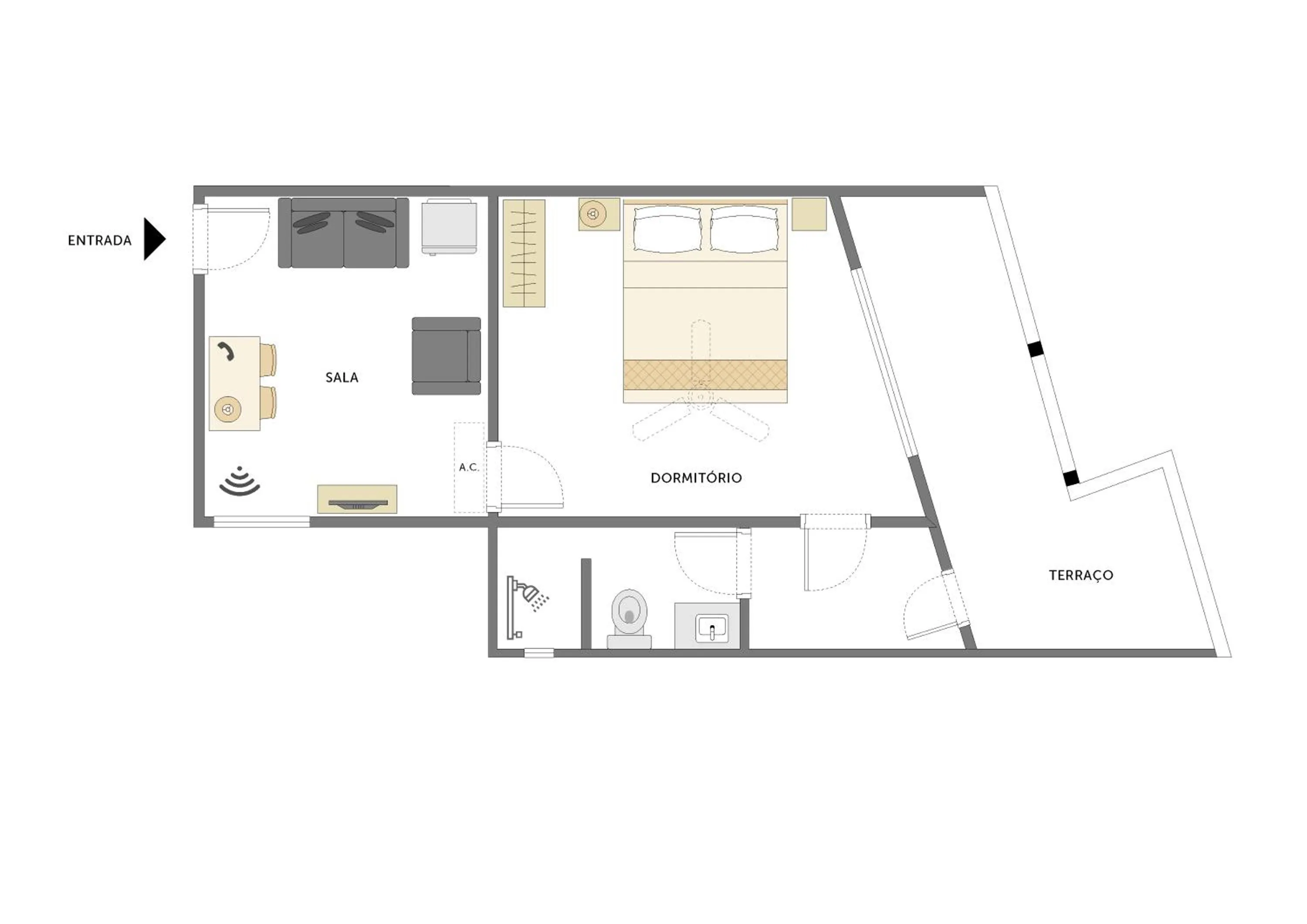 Suite Master 1 King in Hotel Rojas All Suite