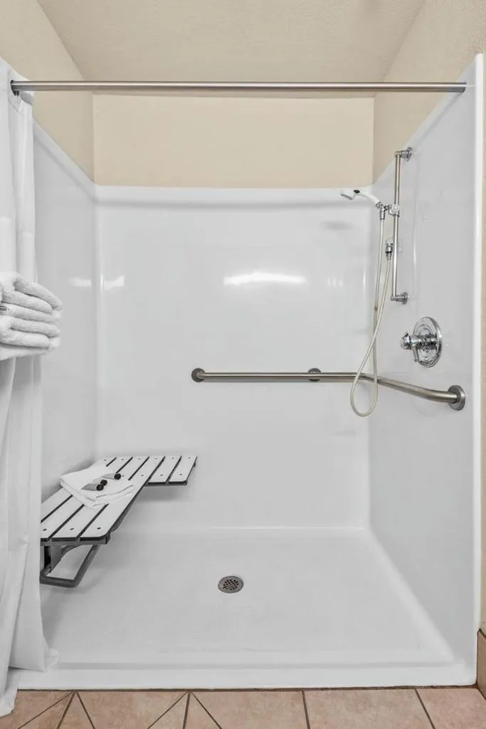 Queen Studio Suite with Mobility Access and Roll-in Shower, Non-Smoking in Microtel Inn & Suites by Wyndham Sainte Genevieve