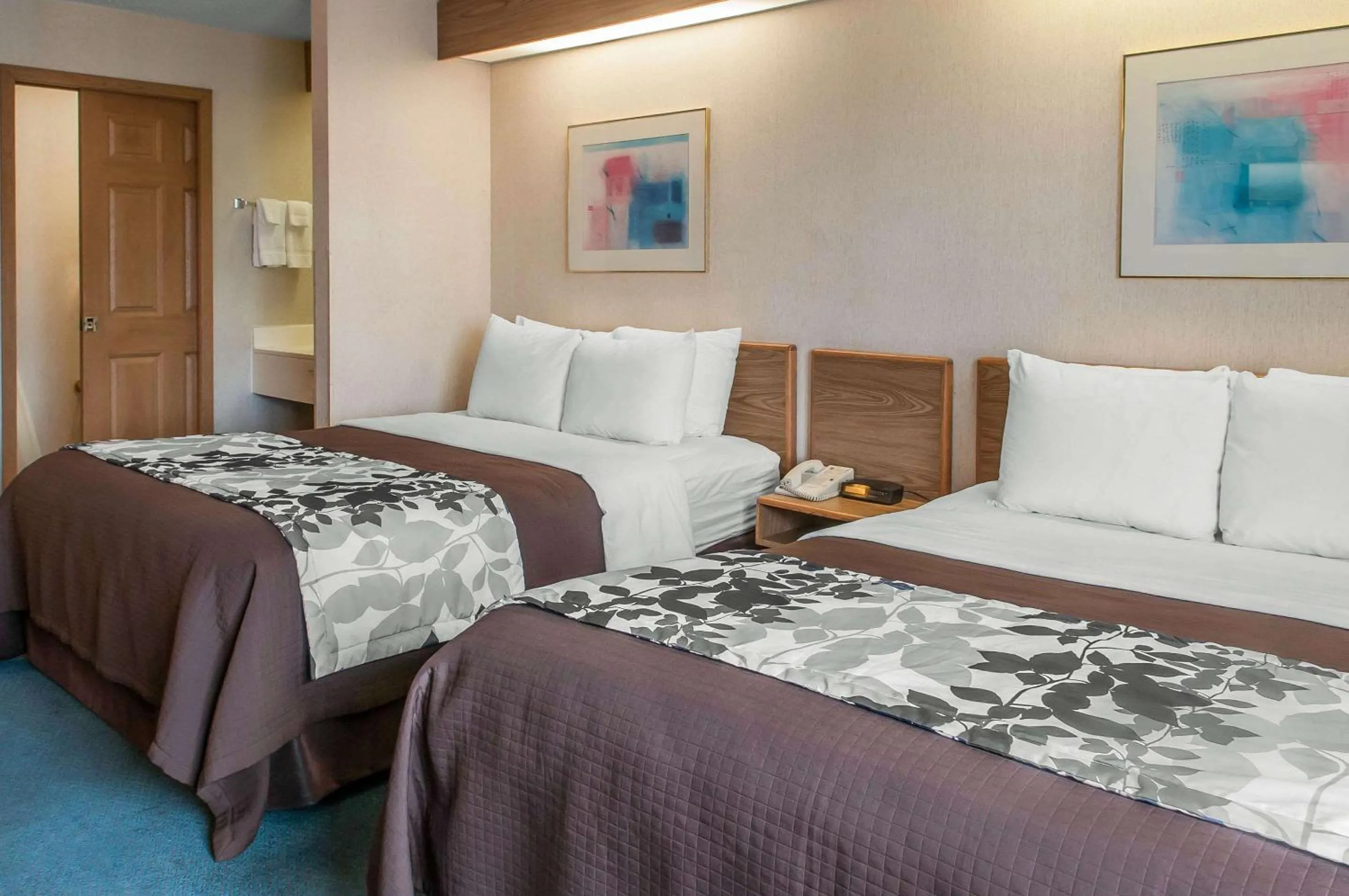 Queen Room with Two Queen Beds - Non-Smoking in Sleep Inn University