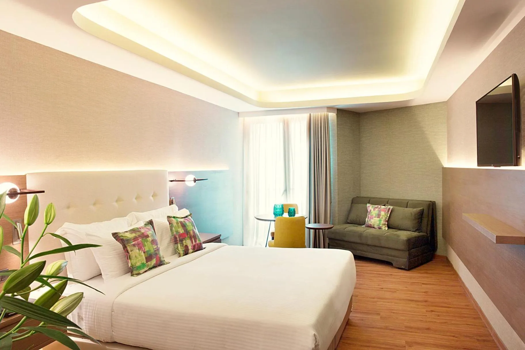 Junior Suite with Atrium View in Zeus Essence Wyndham Athens Residence