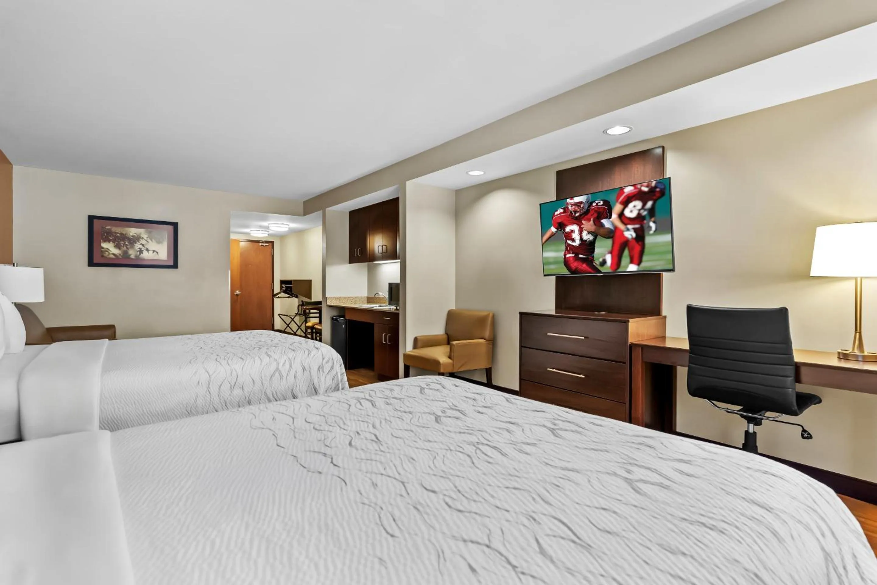 Suite with Two Queen Beds with Kitchenette Third Floor Smoke Free in Red Roof Inn PLUS+ & Suites Malone