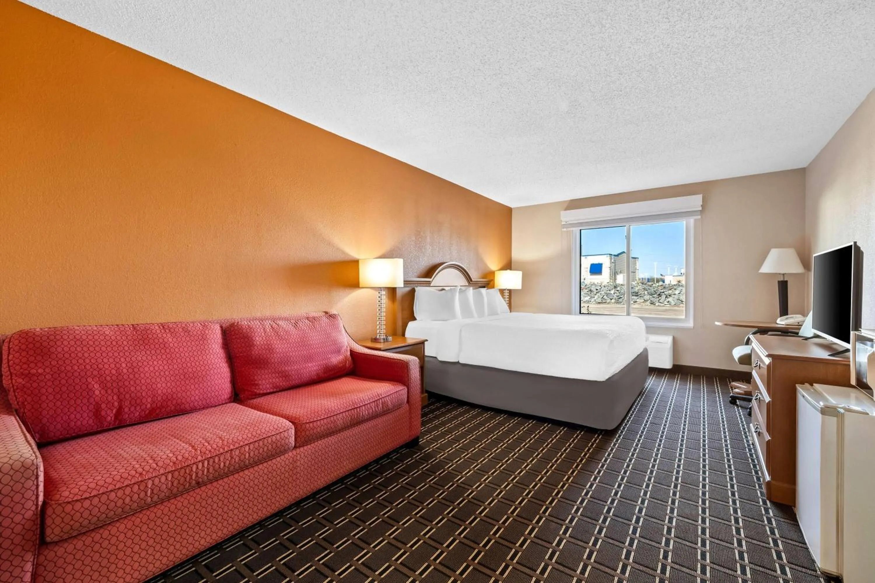 Deluxe King Room with Sofa Bed - Non-Smoking in Days Inn by Wyndham Black River Falls - Access to ATV Trail