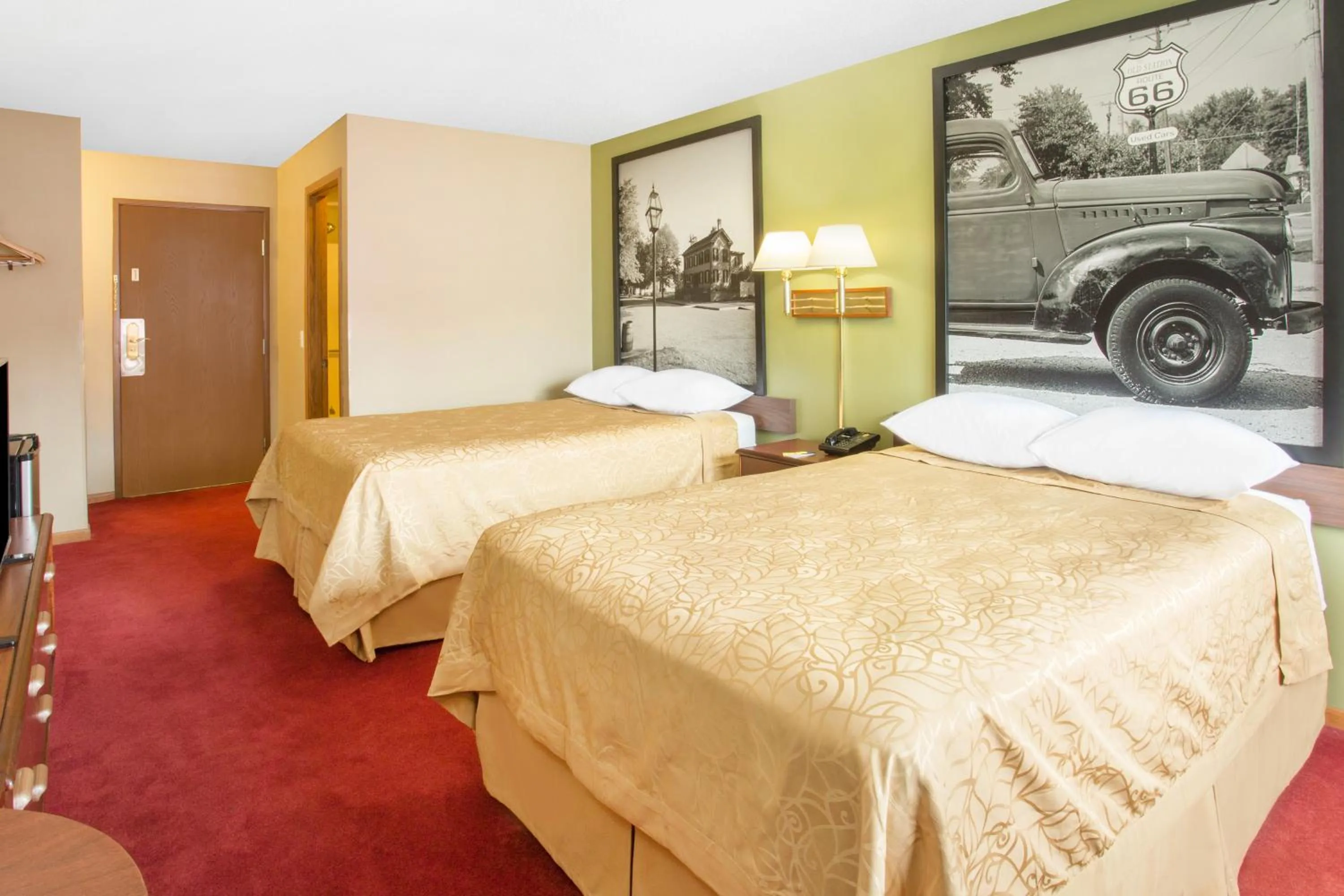 Deluxe Double Room with Two Double Beds - Non-Smoking in Super 8 by Wyndham Normal Bloomington
