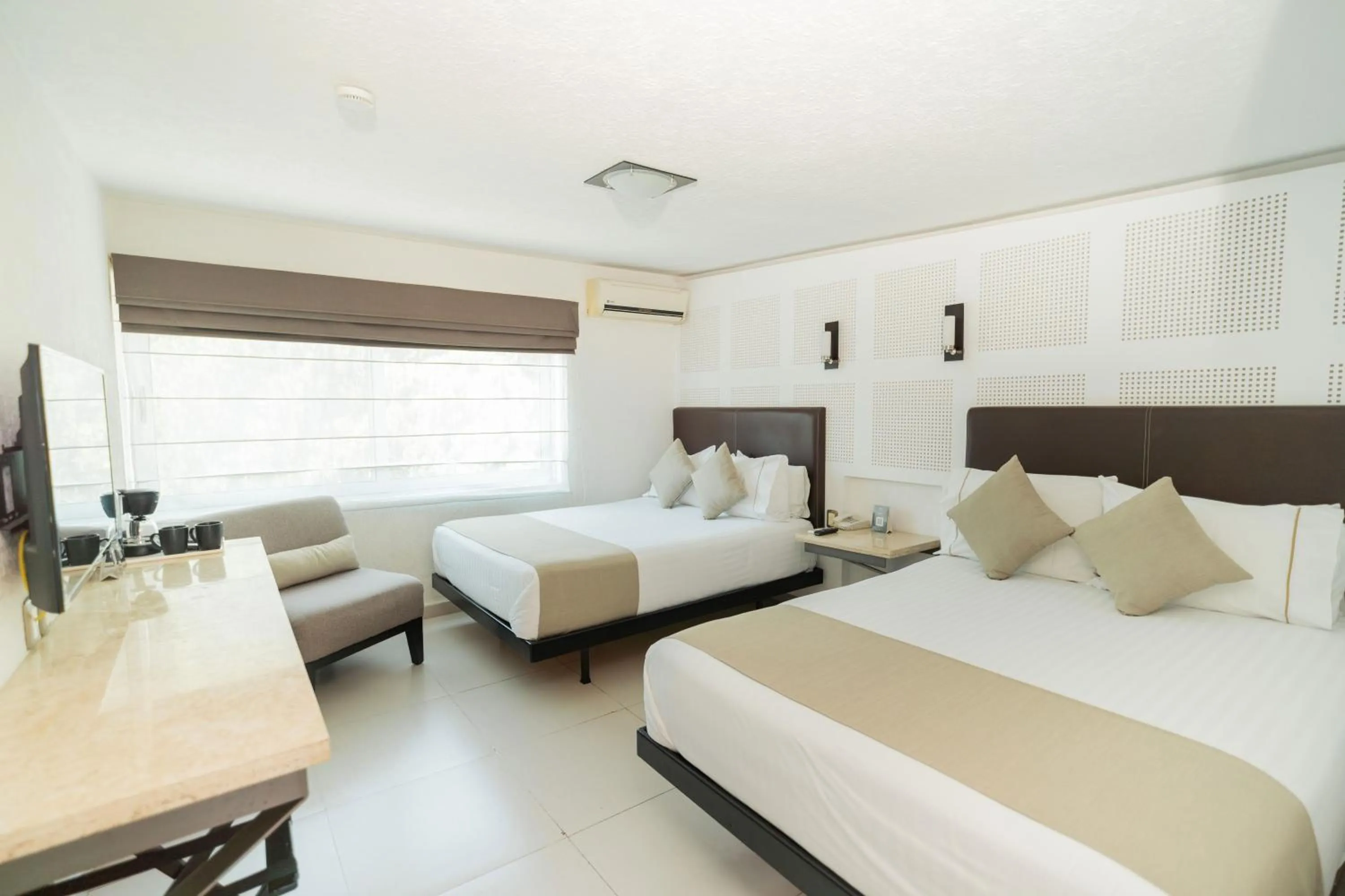 Double Room with Two Double Beds in Hotel Rio Tequisquiapan