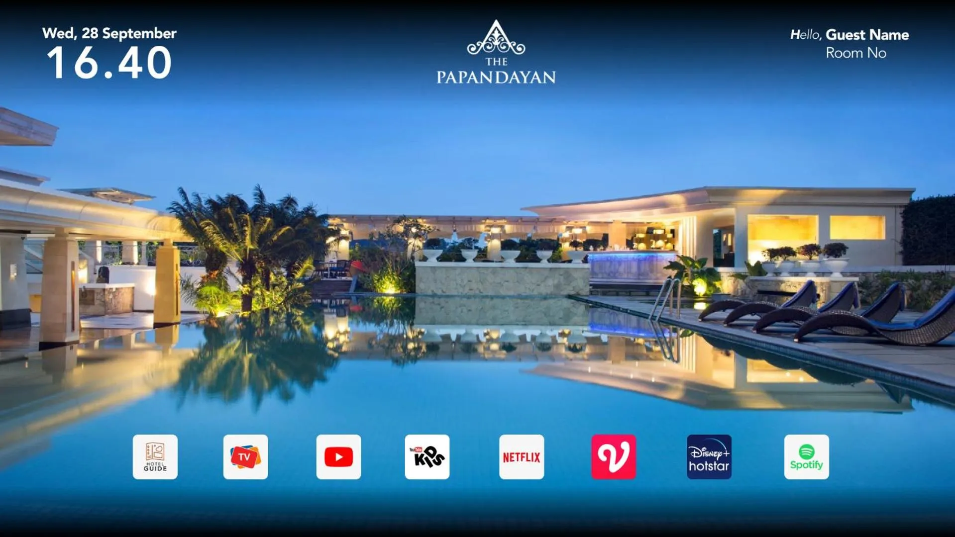 Twin Room in The Papandayan