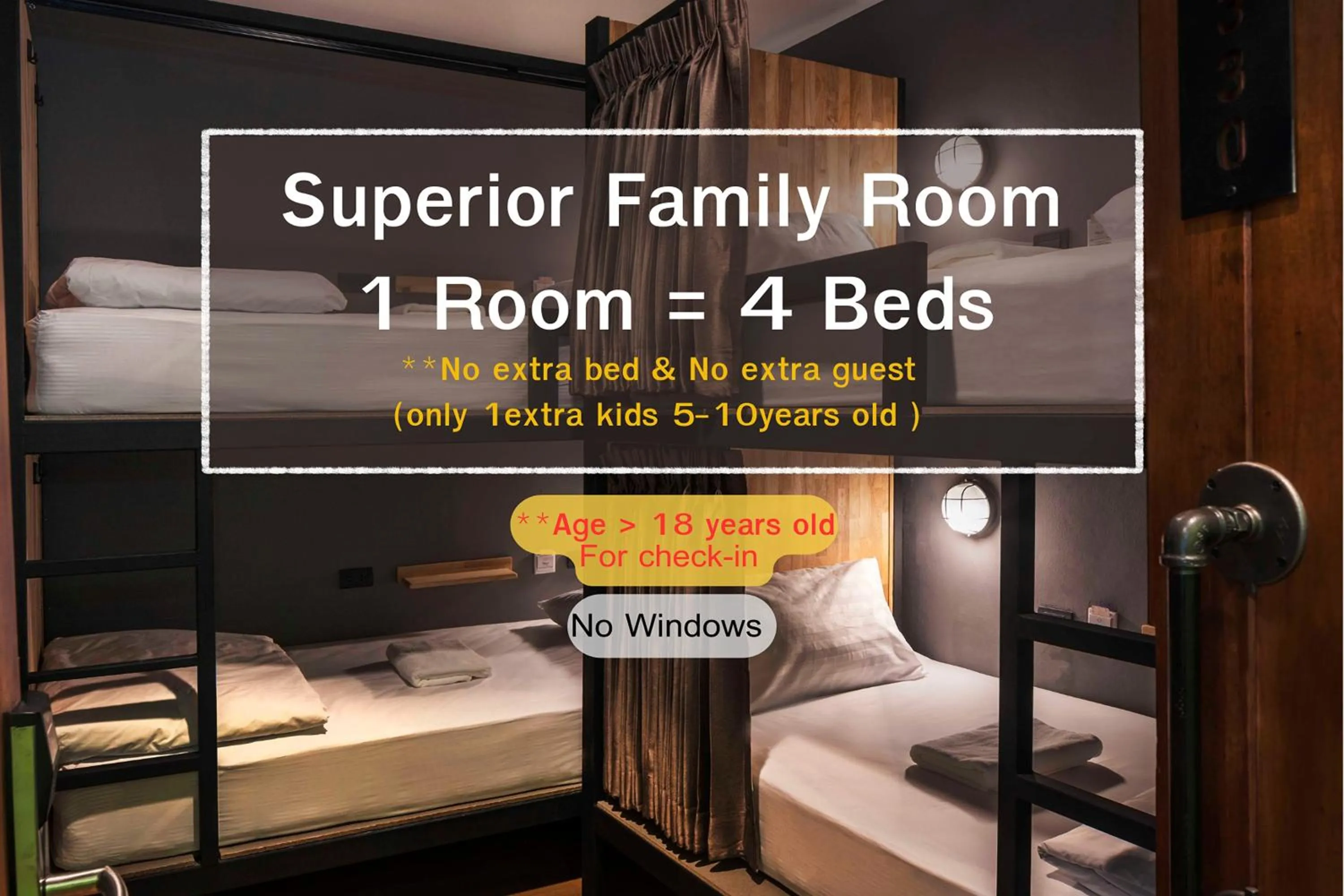 Superior Family Room in Timber Hostel