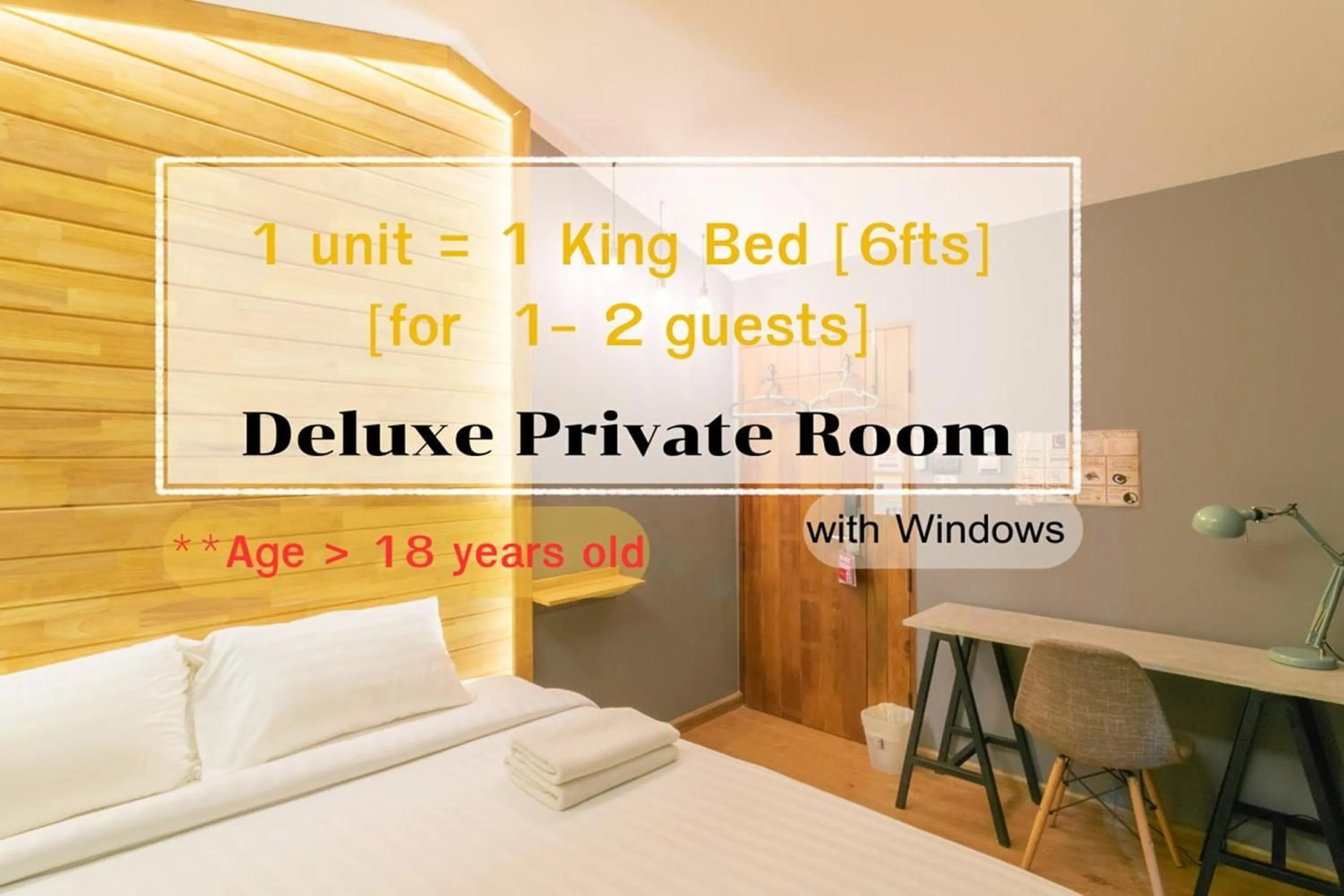 Deluxe King Room in Timber Hostel