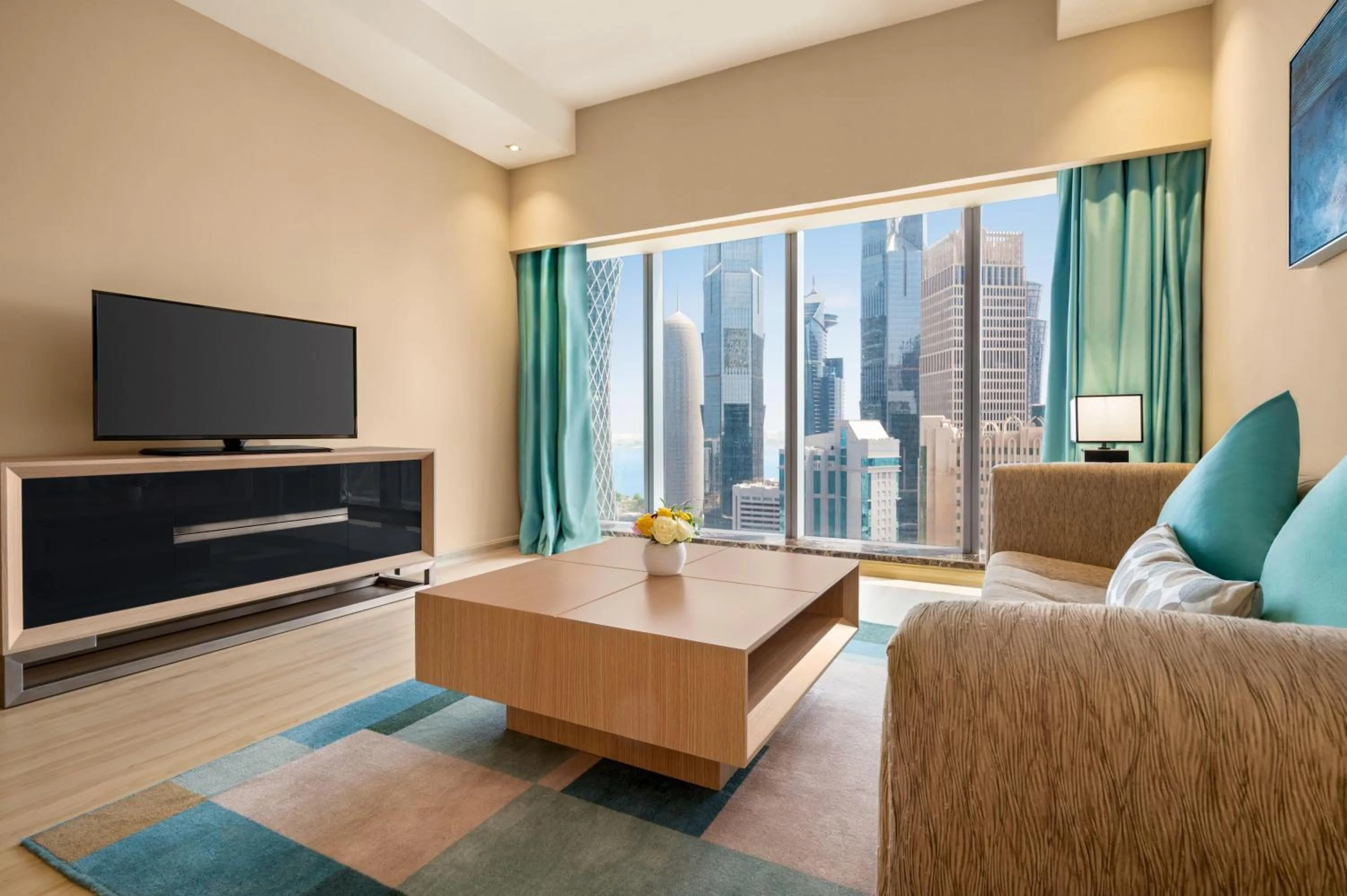 One-Bedroom Apartment with Sea View in Wyndham Doha West Bay
