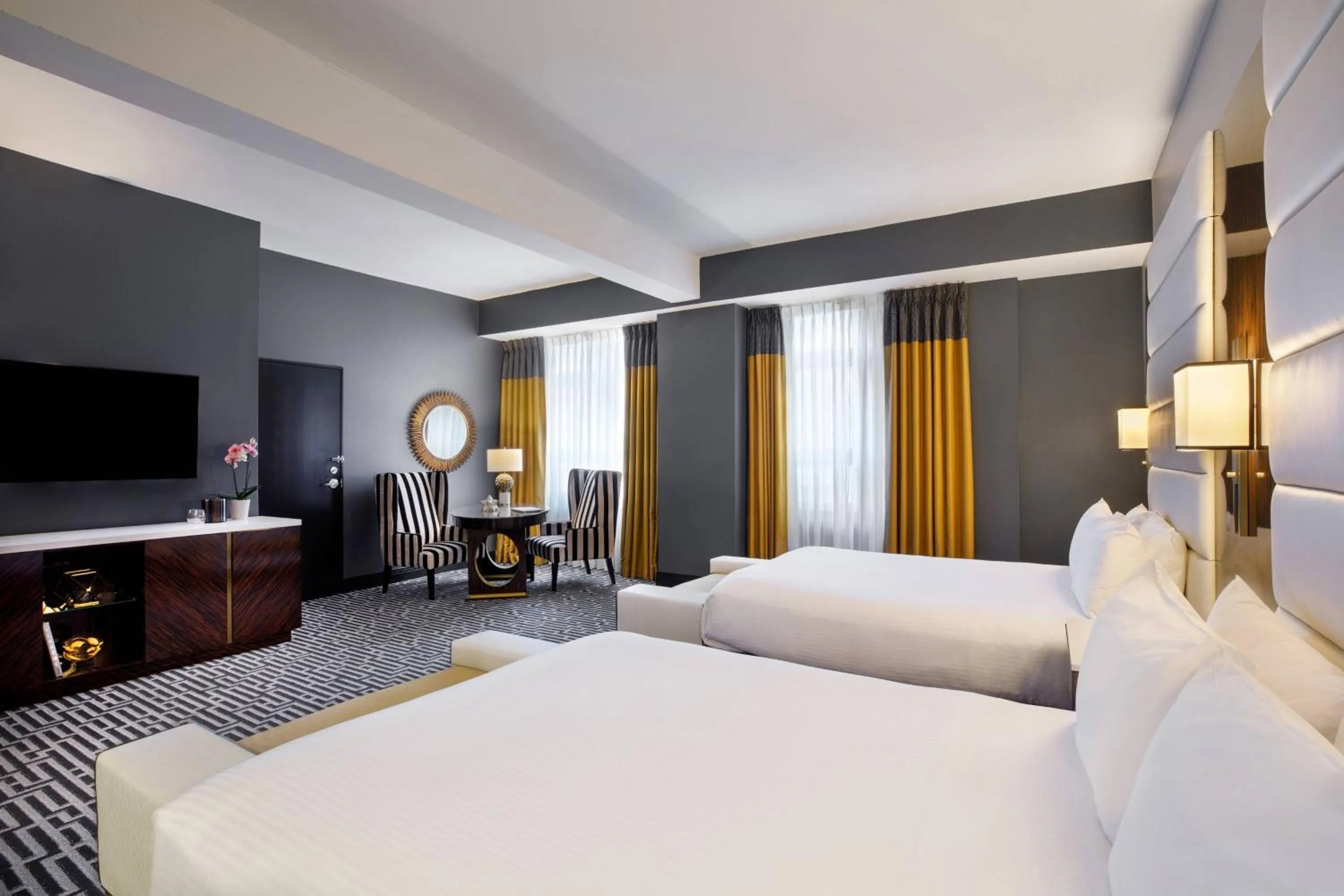 Guest room, 2 Queen, City view in Hotel Metro, Autograph Collection