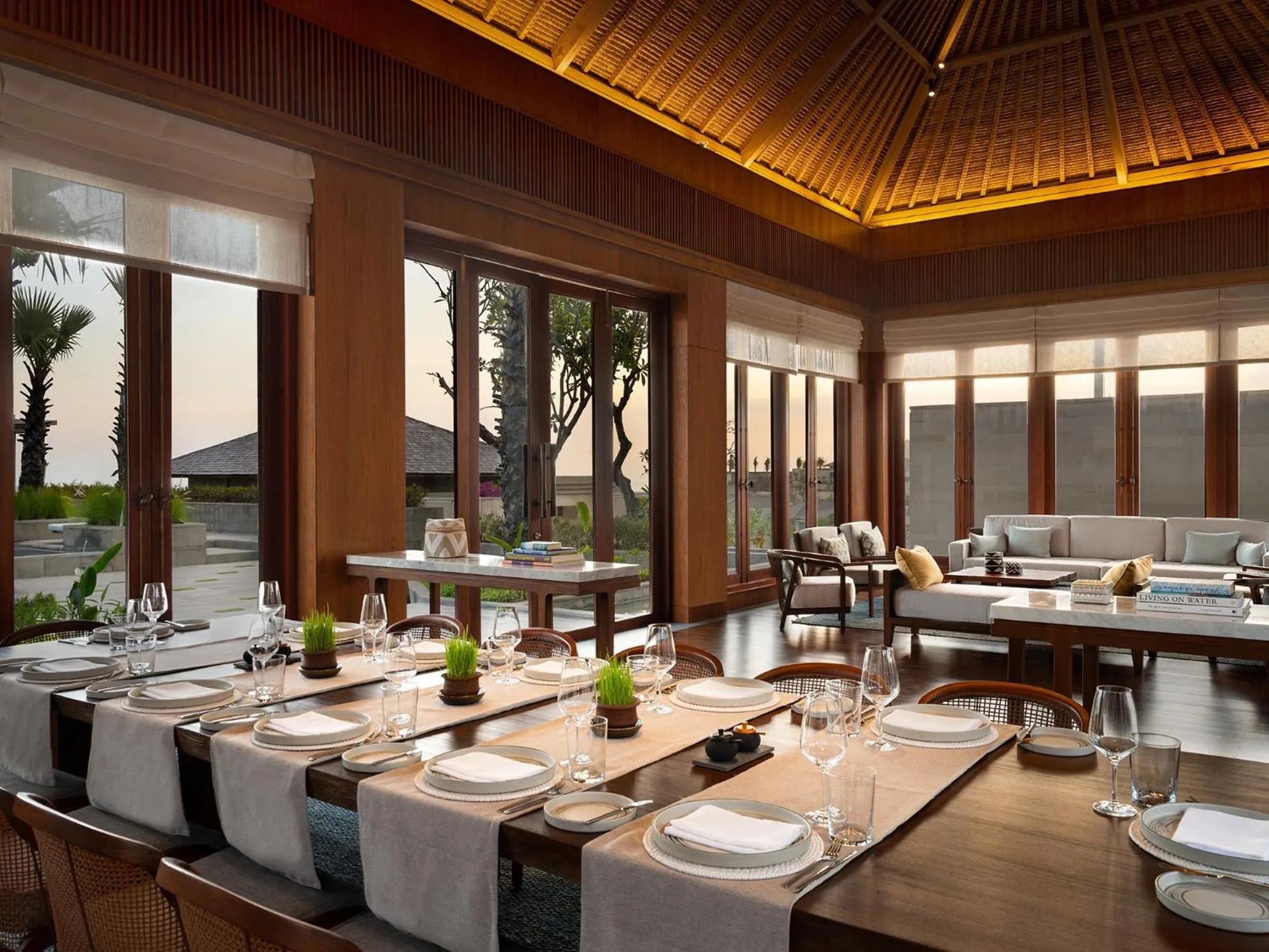 The Retreat Four Bedroom with Ocean Cliff Front view in Six Senses Uluwatu