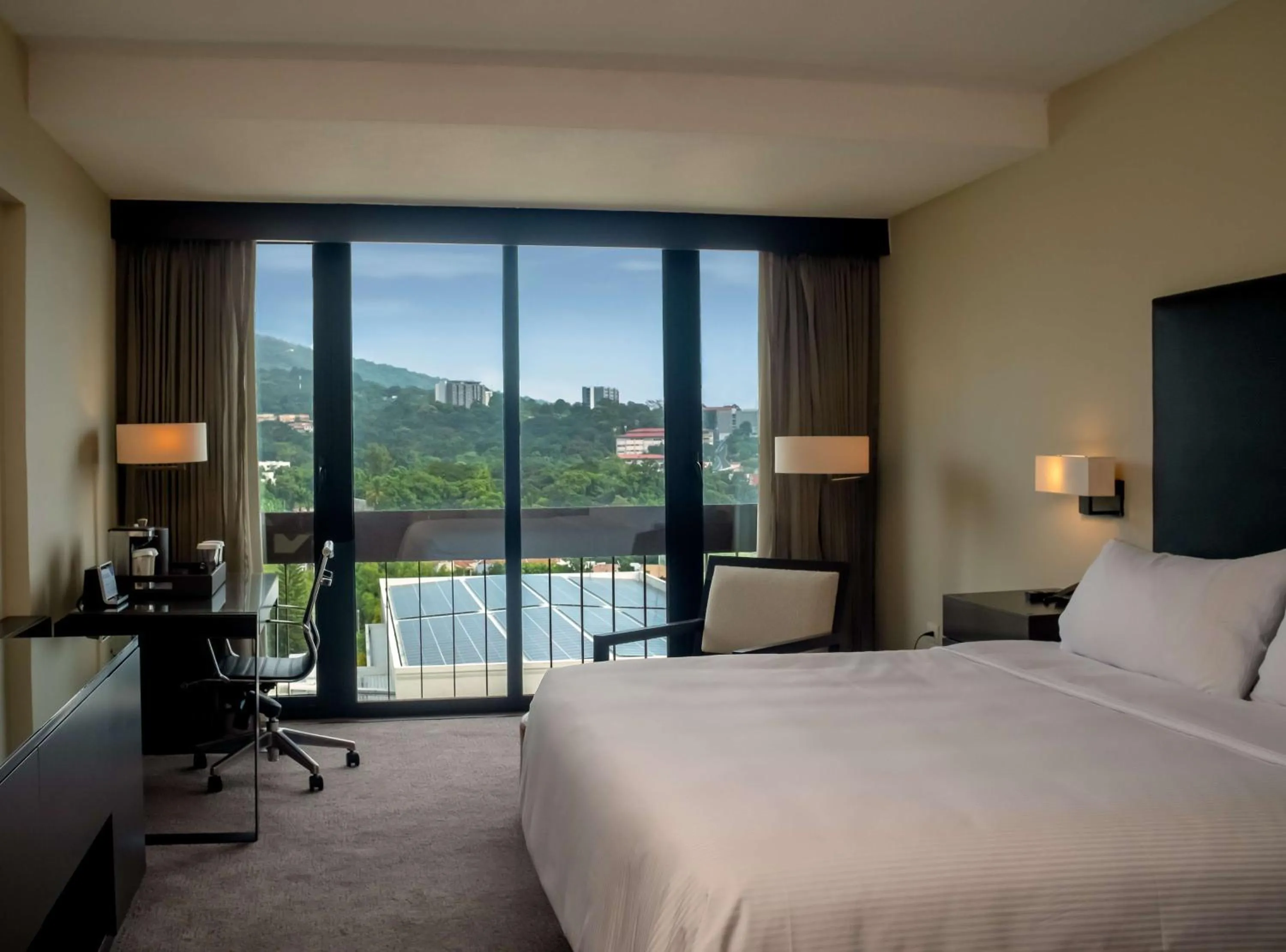 King Room with Volcano View - Executive Floor in Crowne Plaza San Salvador, an IHG Hotel