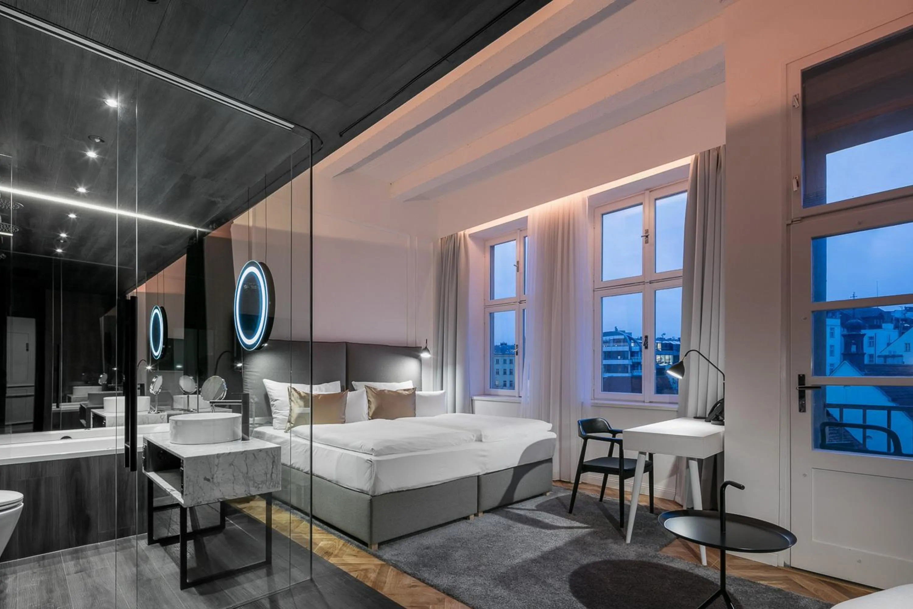 Superior Double or Twin Room with Balcony and Spa Bath in Pytloun Boutique Hotel Prague