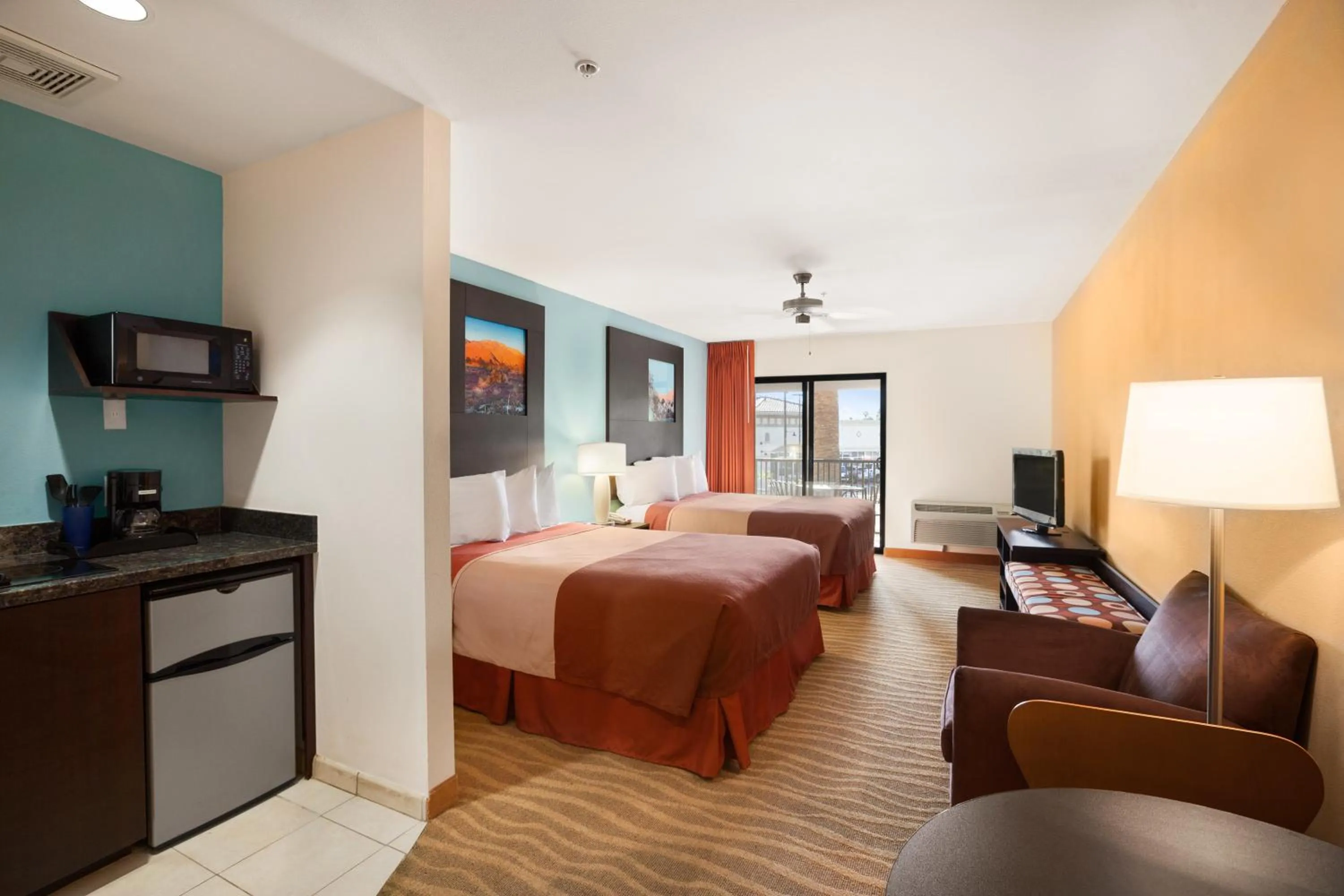 Studio Suite with Two Queen Beds - Non-Smoking (Ground Floor) in Super 8 by Wyndham Indio