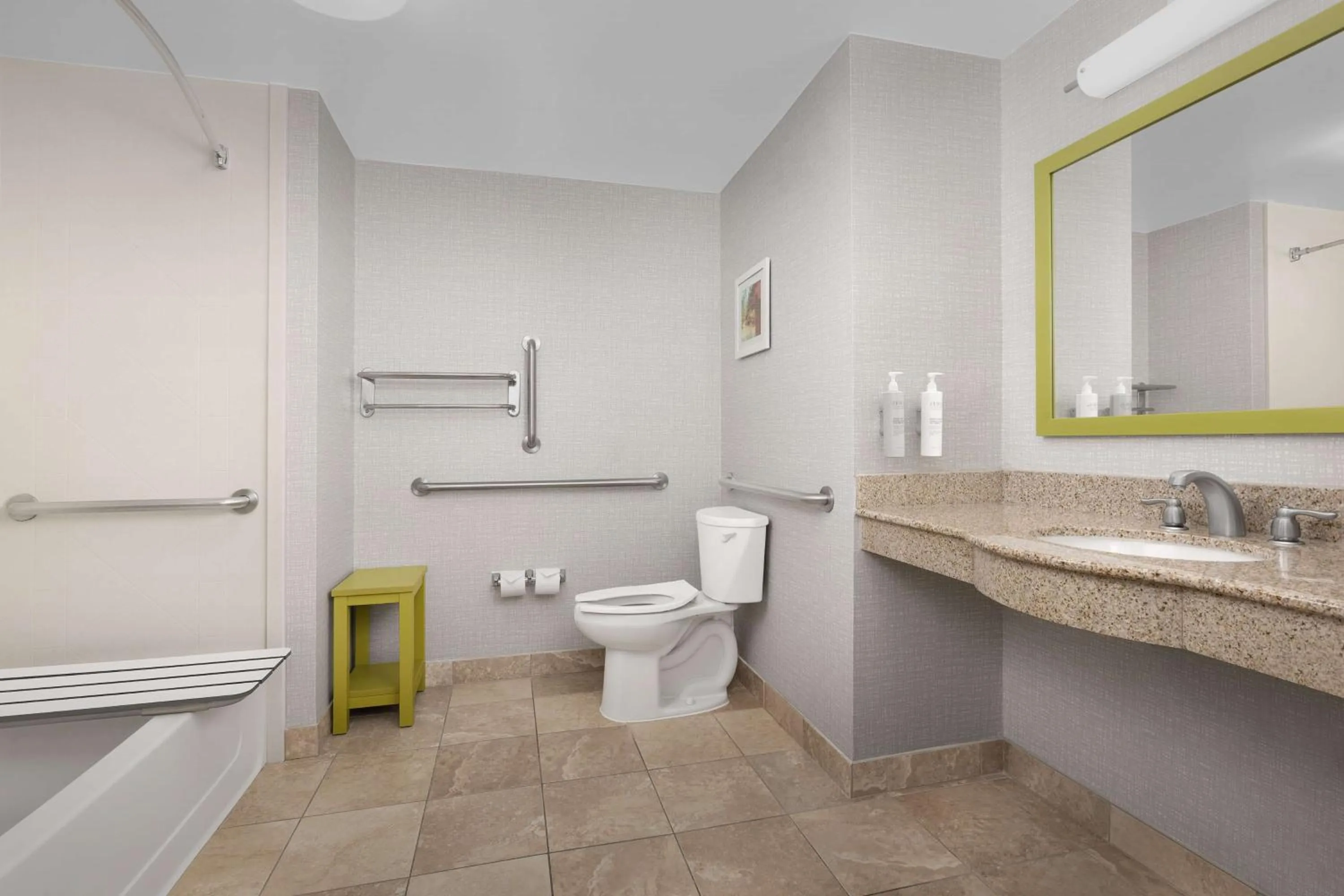 Double Room with Two Queen Beds and Bath Tub - Mobility and Hearing Access in Hampton Inn & Suites Durham North I-85