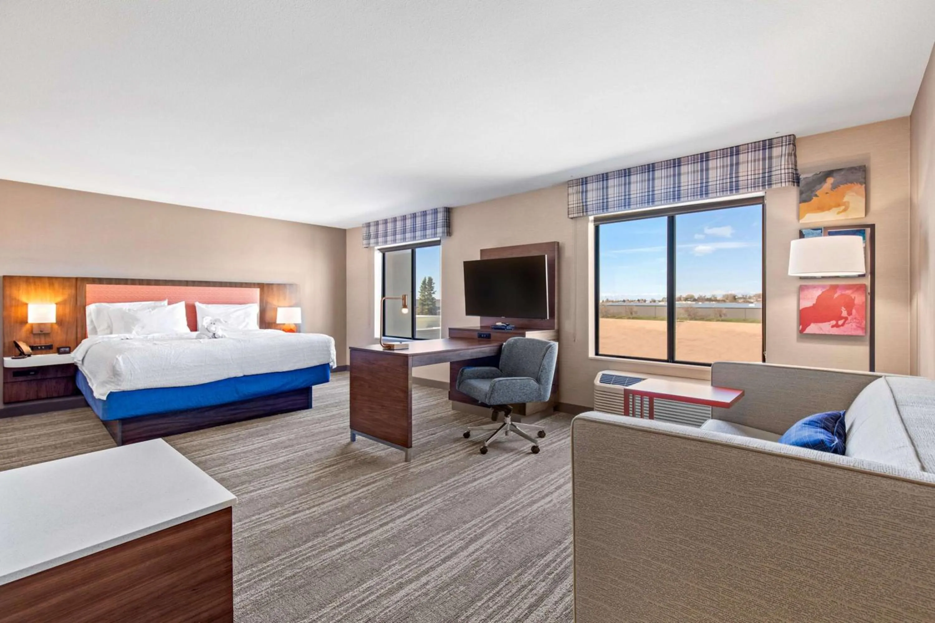 King Studio with Roll-In Shower - Mobility Access/Non-Smoking in Hampton Inn & Suites Greeley