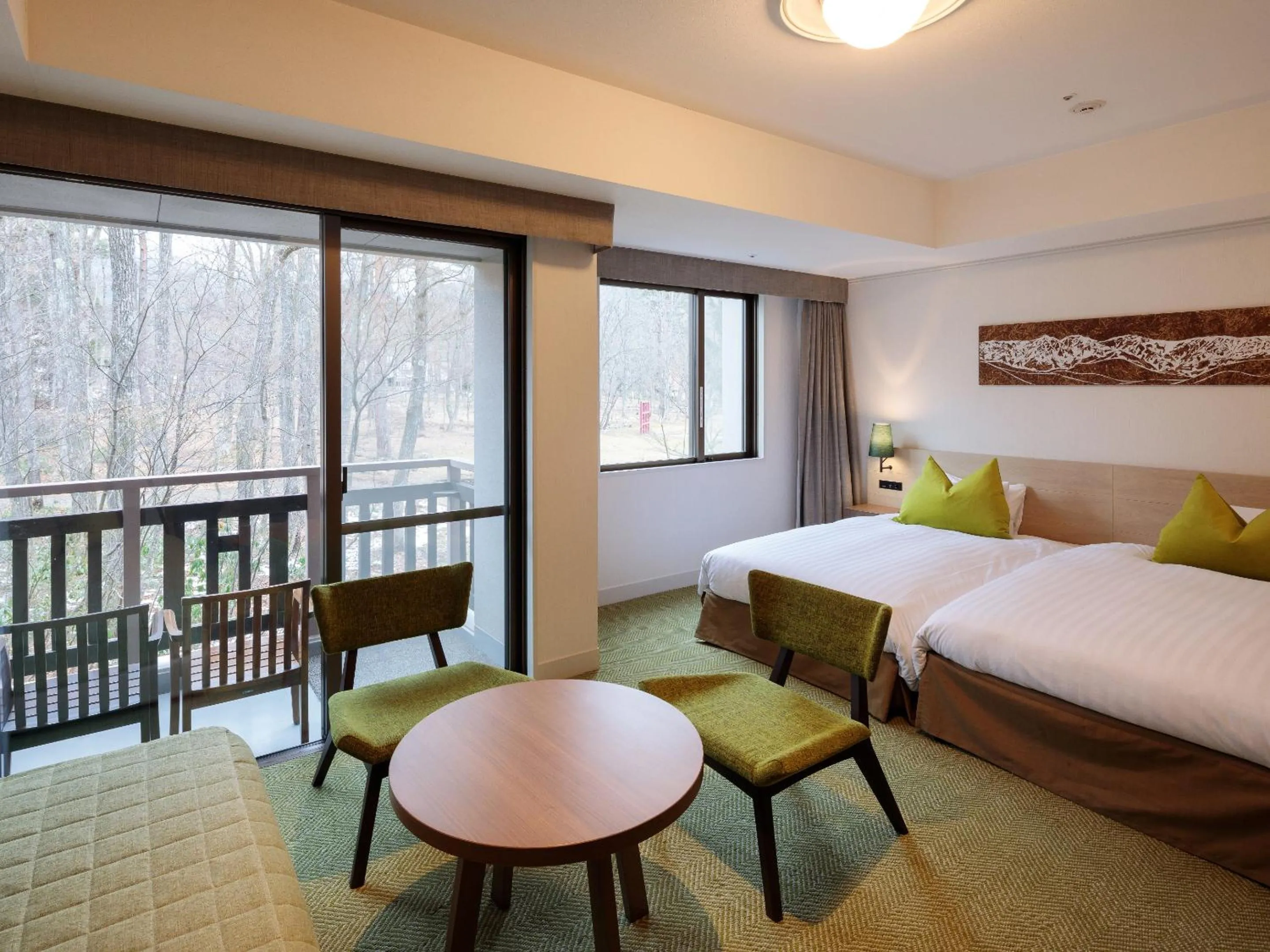 Standard Twin Room with Balcony in Hakuba Tokyu Hotel
