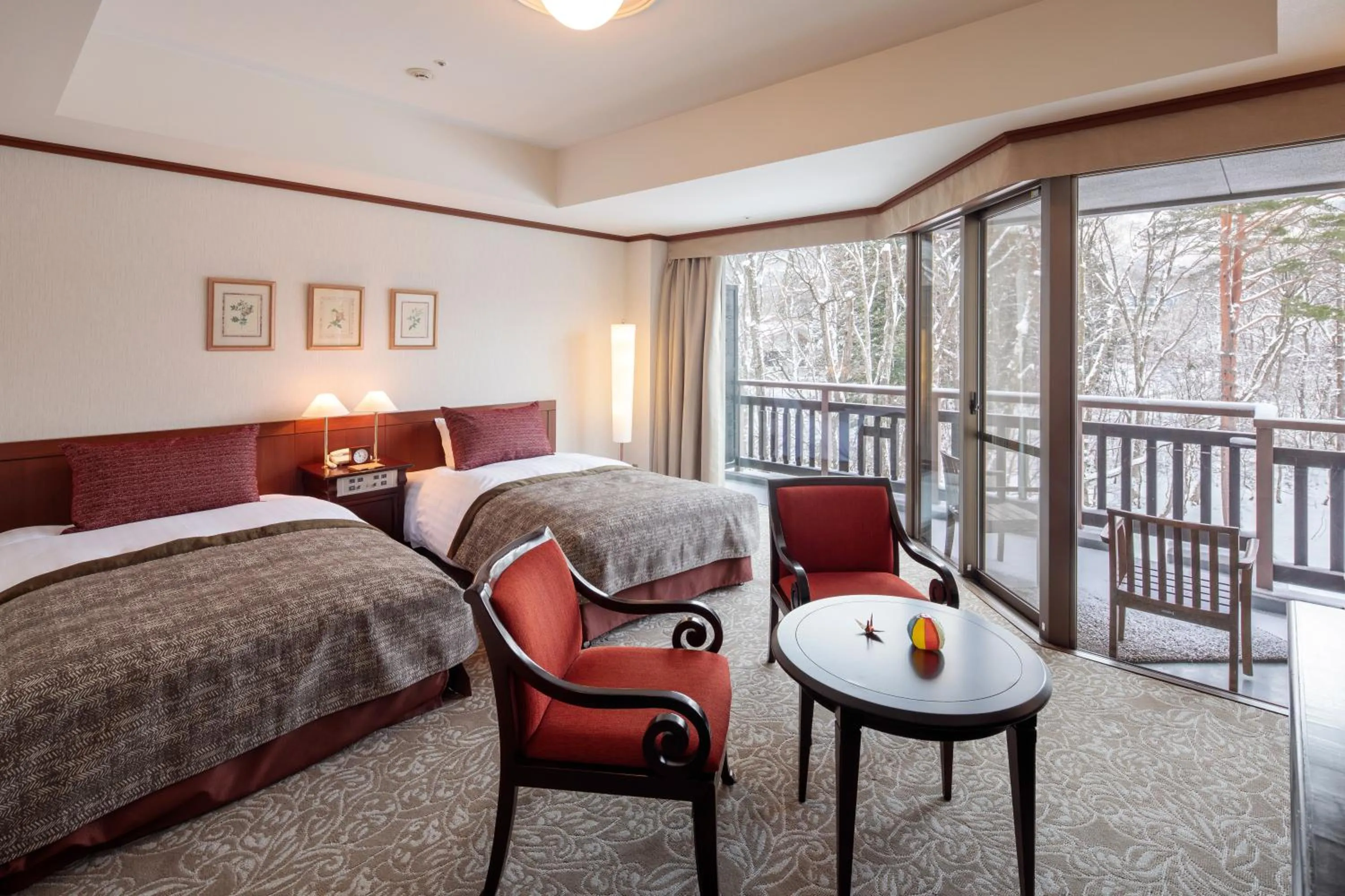 Standard Twin Room with Balcony in Hakuba Tokyu Hotel