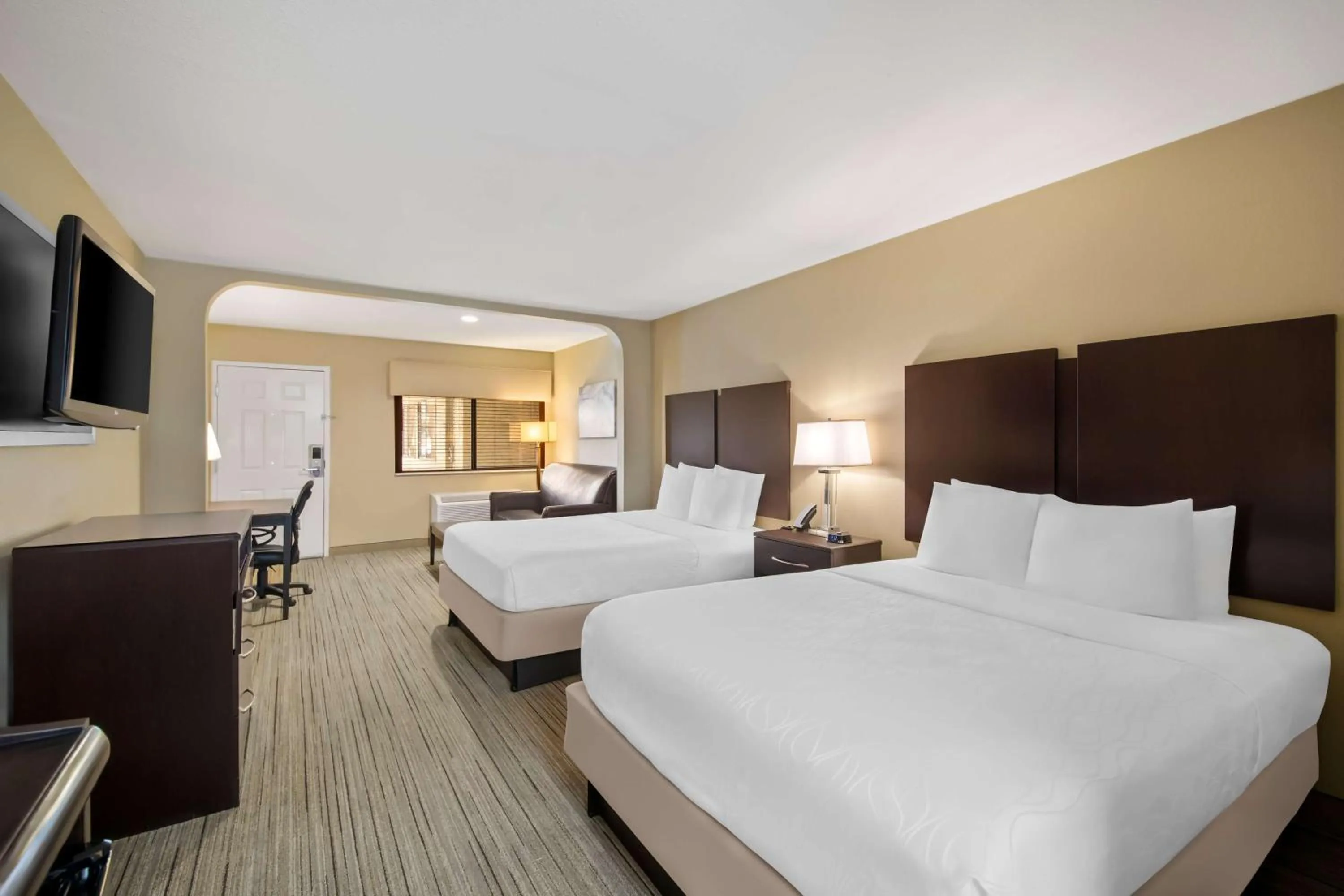 Queen Room with Two Queen Beds and Sofa Bed - Non-Smoking in Best Western Cedar Inn