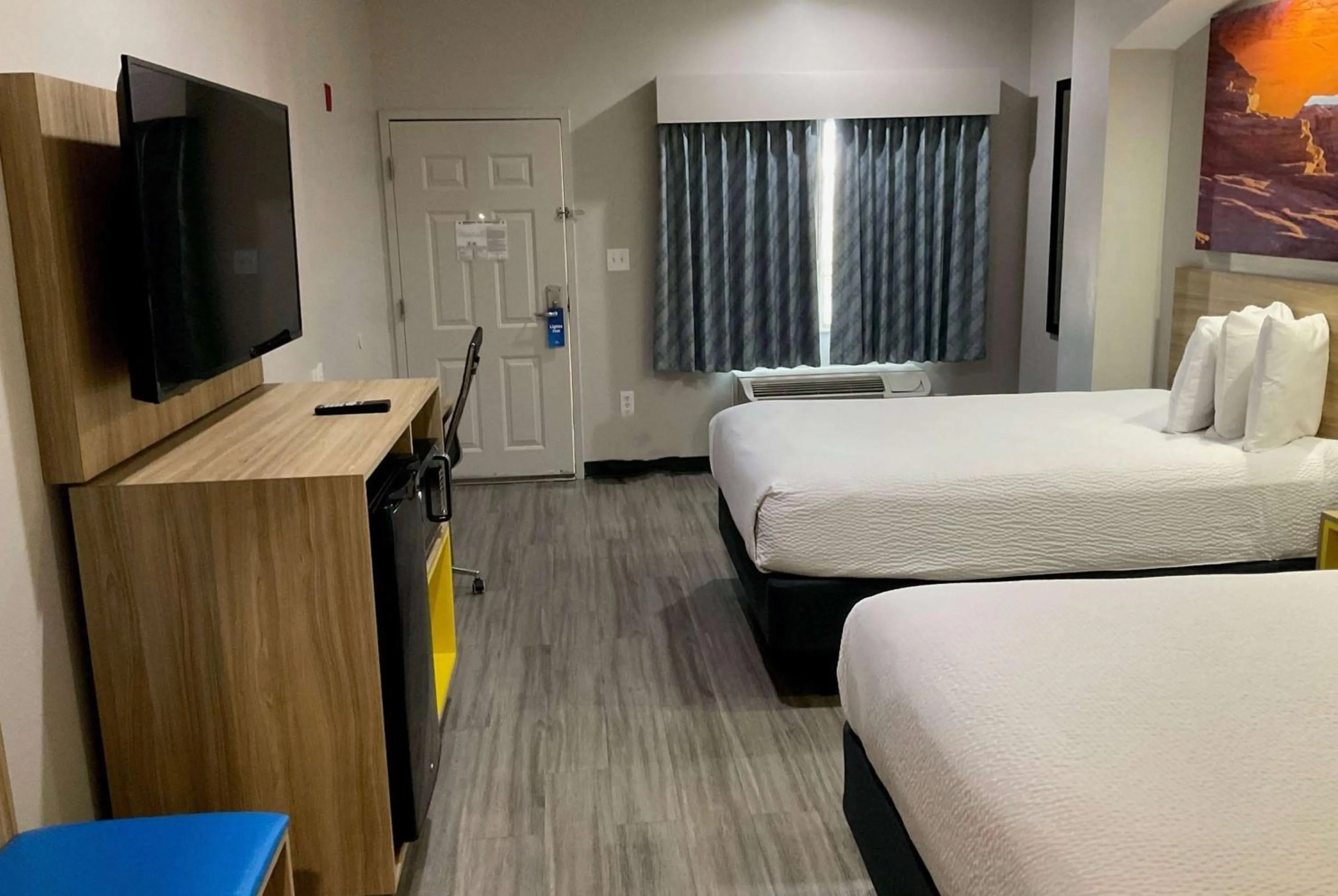 Doube Room with Two Double Beds and Roll-In Shower - Mobility/Hearing Accessible - Non-Smoking in Days Inn by Wyndham Humble/Houston Intercontinental Airport