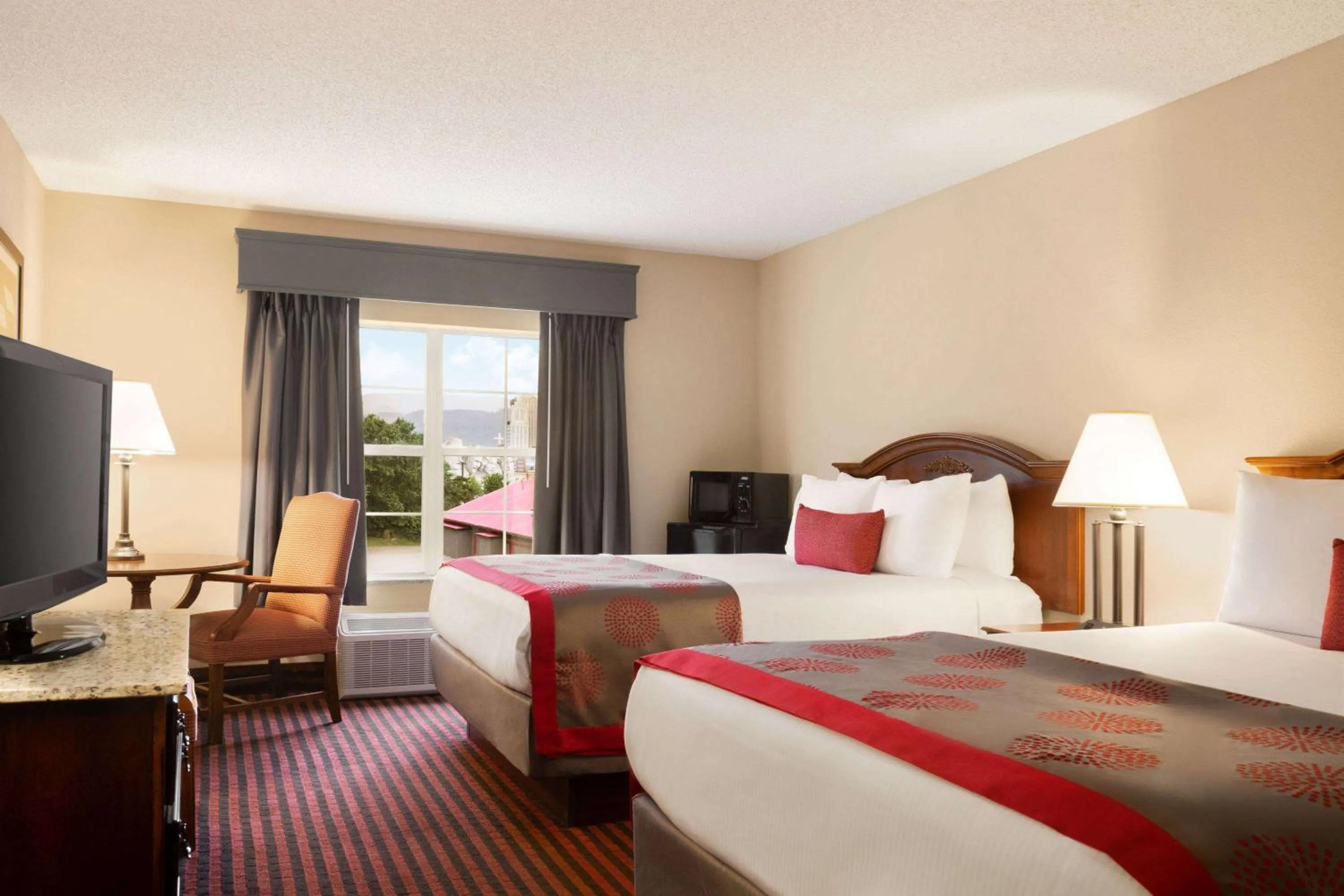 Queen Room with Two Queen Beds - Non Smoking in Ramada by Wyndham Pigeon Forge North