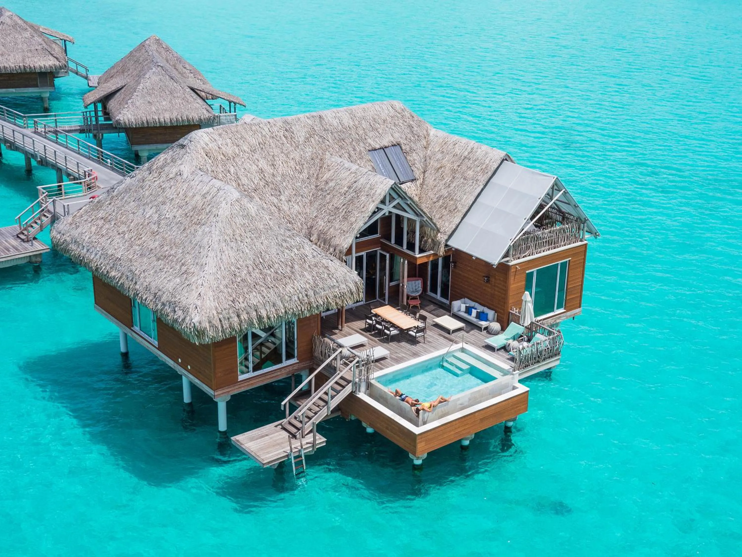 Two-Bedroom Overwater Villa with Mountain View and Private Pool in InterContinental Bora Bora & Thalasso Spa by IHG