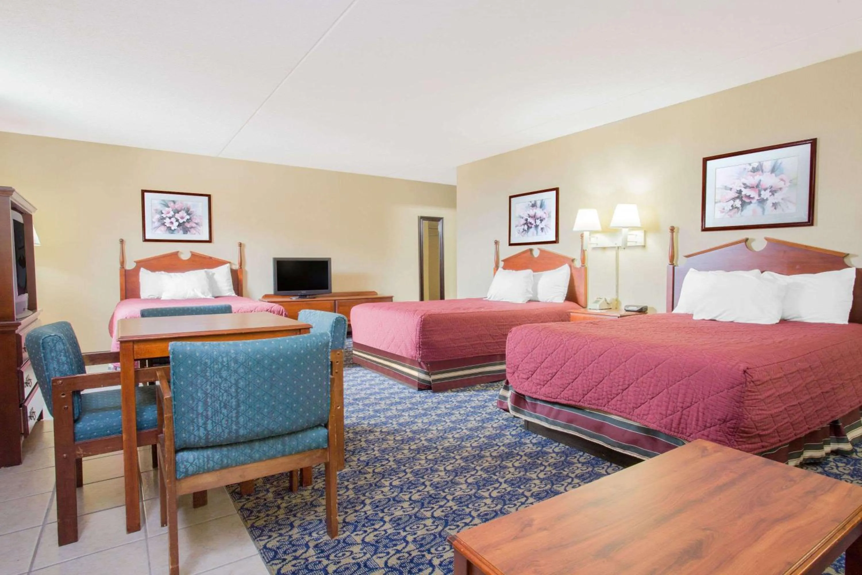 Studio Suite with Three Double Beds - Non-Smoking in Ramada by Wyndham Angola/Fremont Area