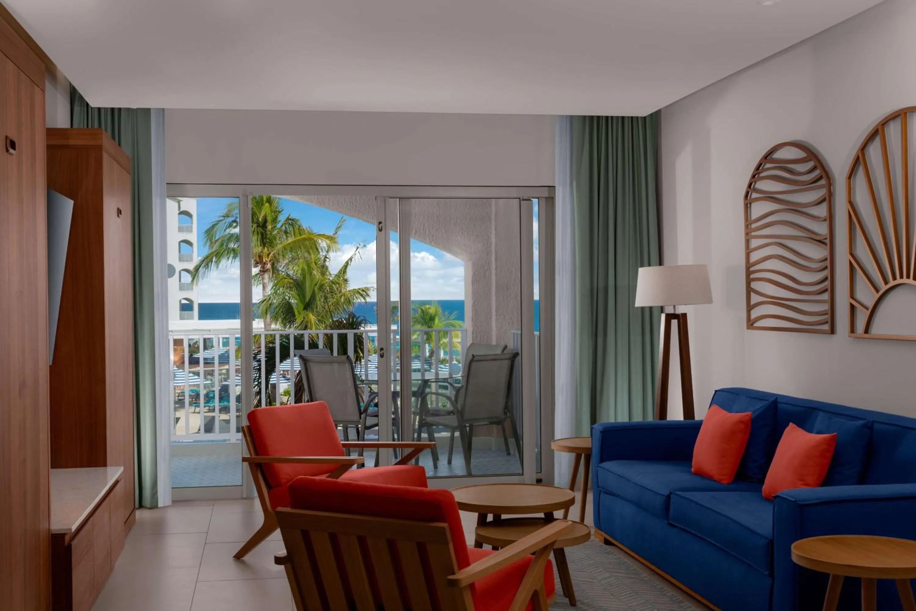 Premium King Suite with Two Murphy Beds and Ocean View - single occupancy in Hilton Cancun Mar Caribe All-Inclusive Resort