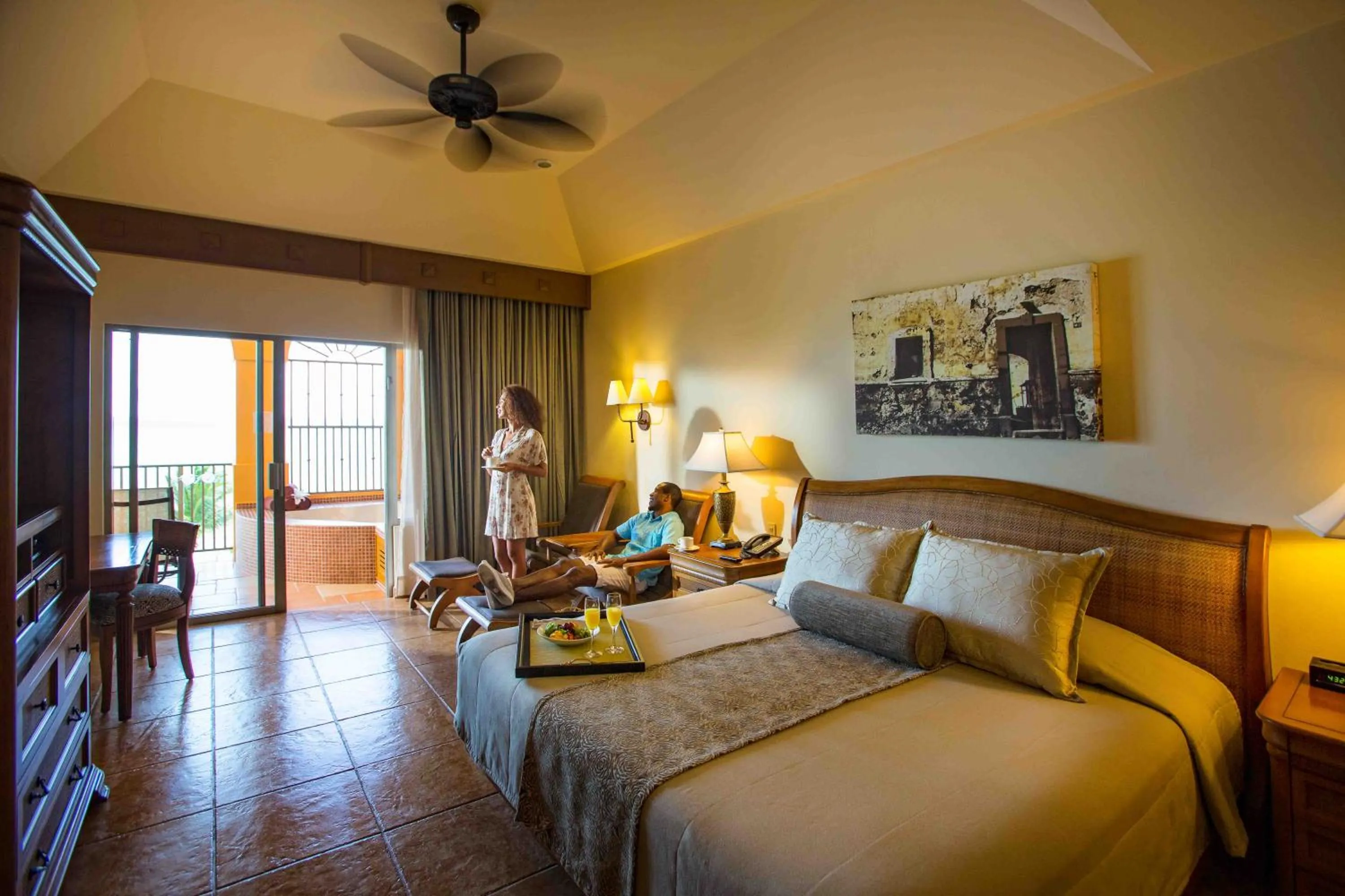 Deluxe Two Bedroom Master Suite Beachfront in The Royal Haciendas Resort & Spa