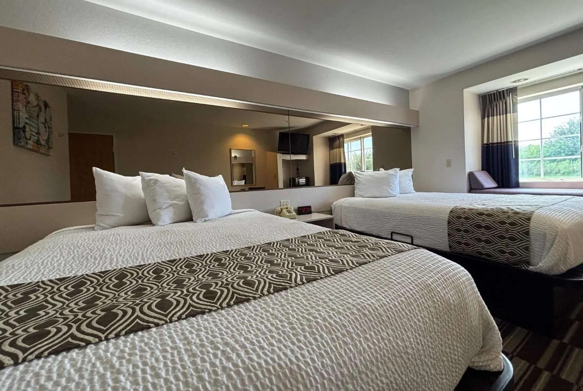 Queen Room with Two Queen Beds - Disability Access in Microtel Inn by Wyndham Champaign