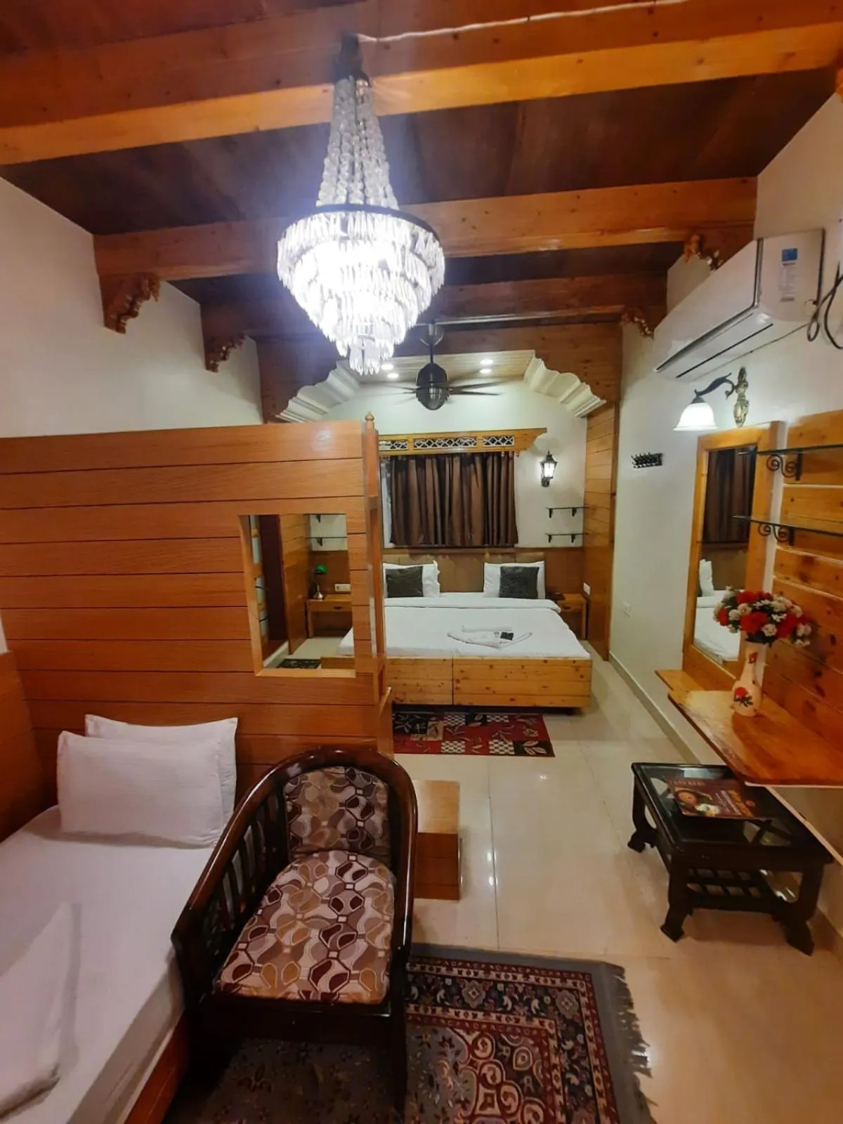 Deluxe Terrace Triple Bed (With Private Garden Terrace 360 View ) in Hotel Temple On Ganges