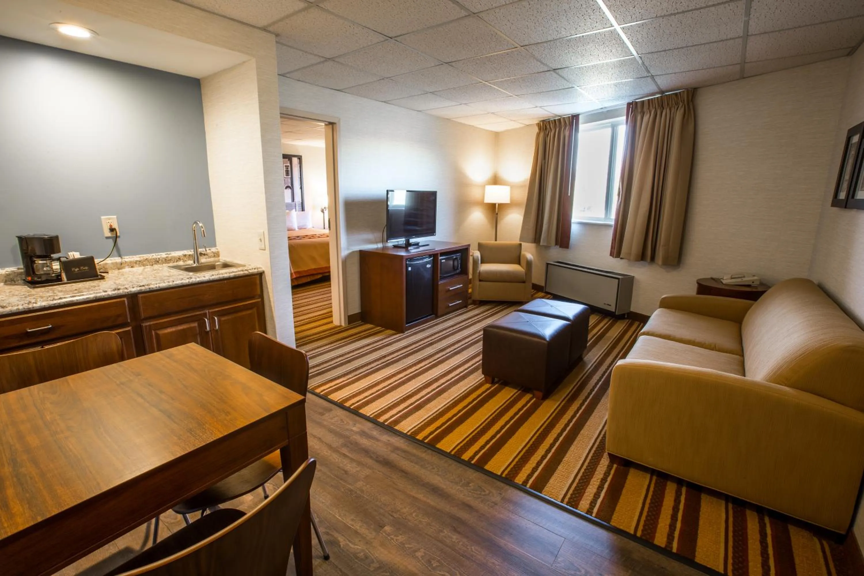 One-Bedroom King Suite - Non-Smoking in Super 8 by Wyndham State College