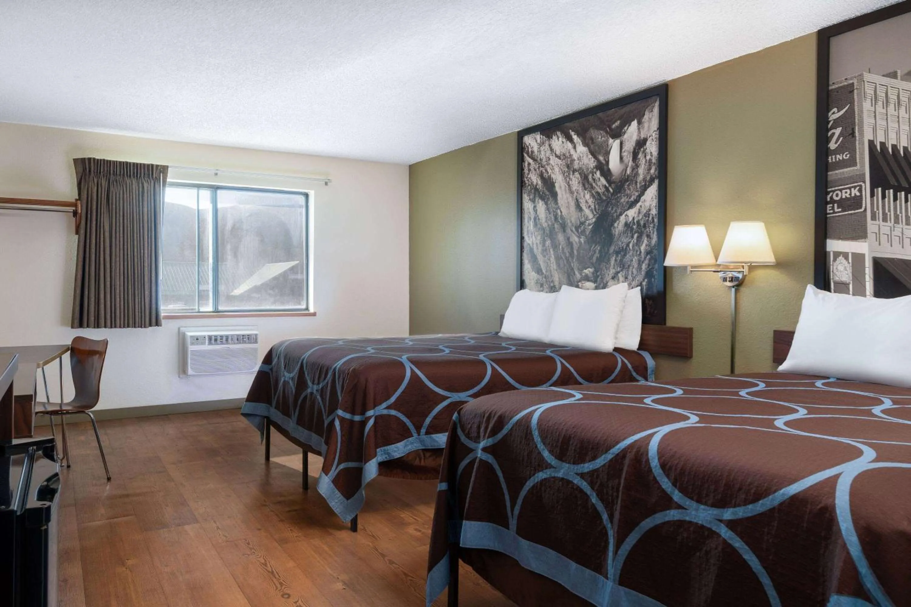 Deluxe Double Room with Two Double Beds - Non-Smoking in Super 8 by Wyndham Livingston Yellowstone