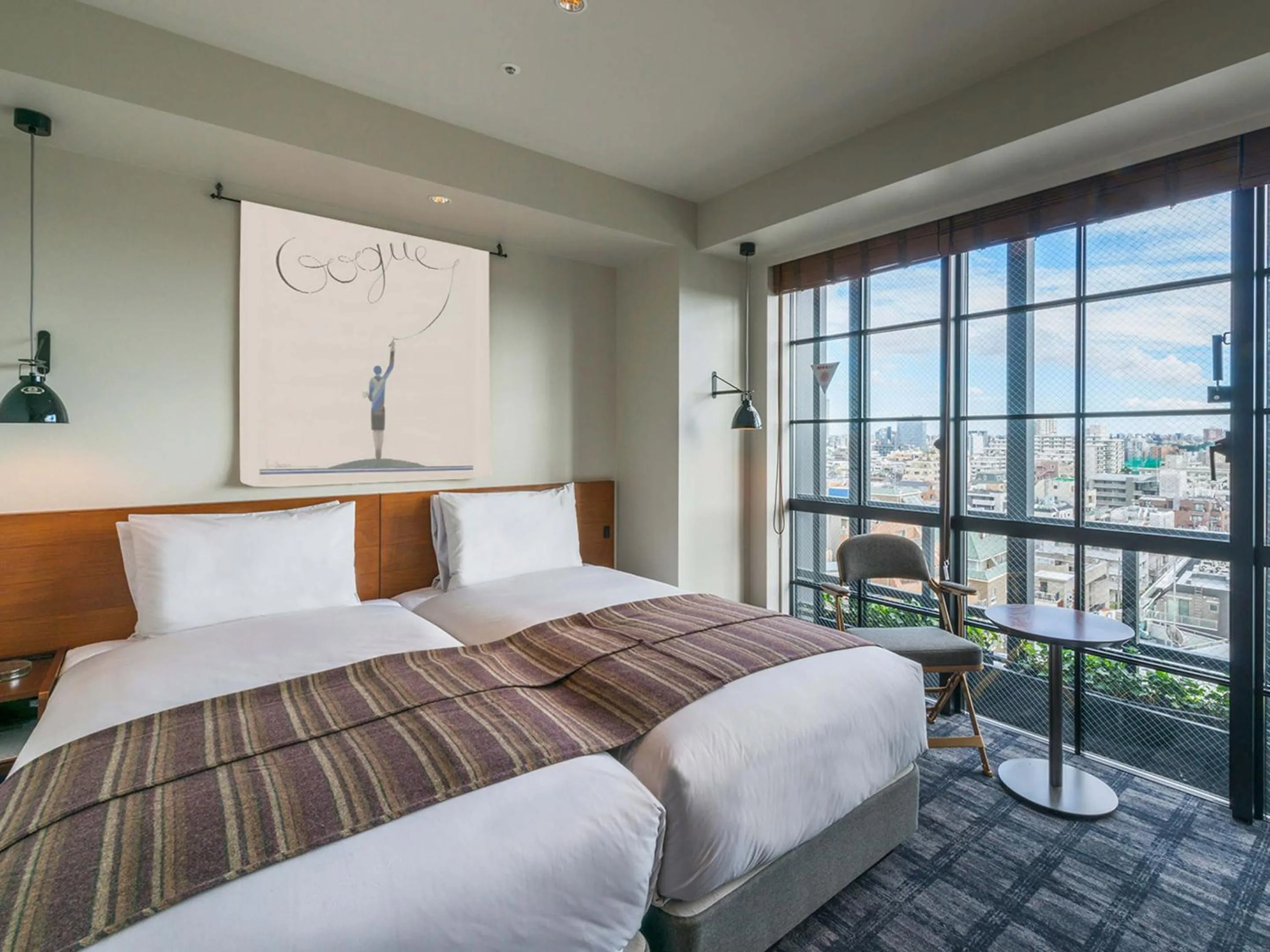 Deluxe Hollywood Twin Room - Non-Smoking in Ebisuholic Hotel